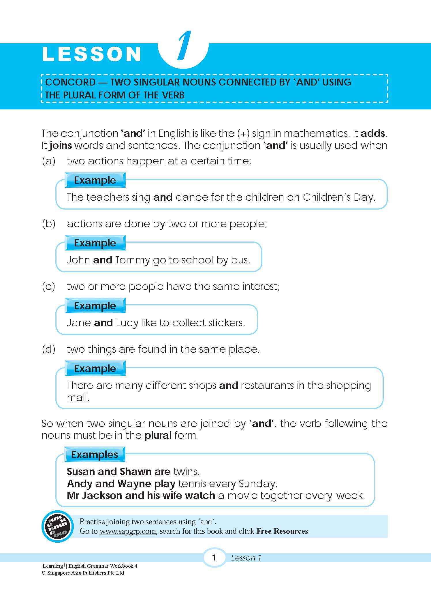 LEARNING+ ENGLISH GRAMMAR Workbook 4