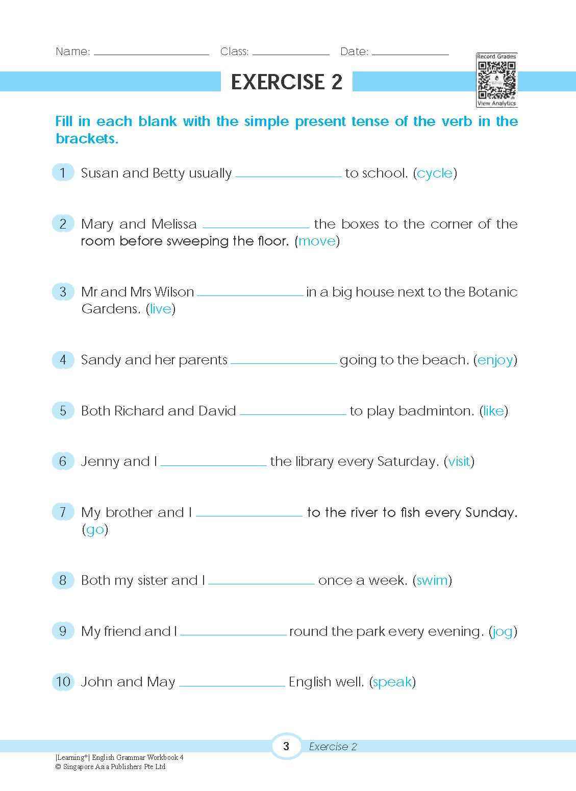 LEARNING+ ENGLISH GRAMMAR Workbook 4