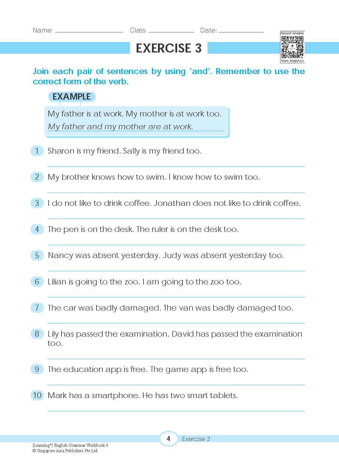 LEARNING+ ENGLISH GRAMMAR Workbook 4