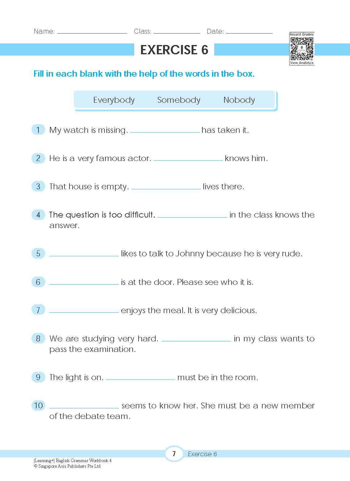 LEARNING+ ENGLISH GRAMMAR Workbook 4