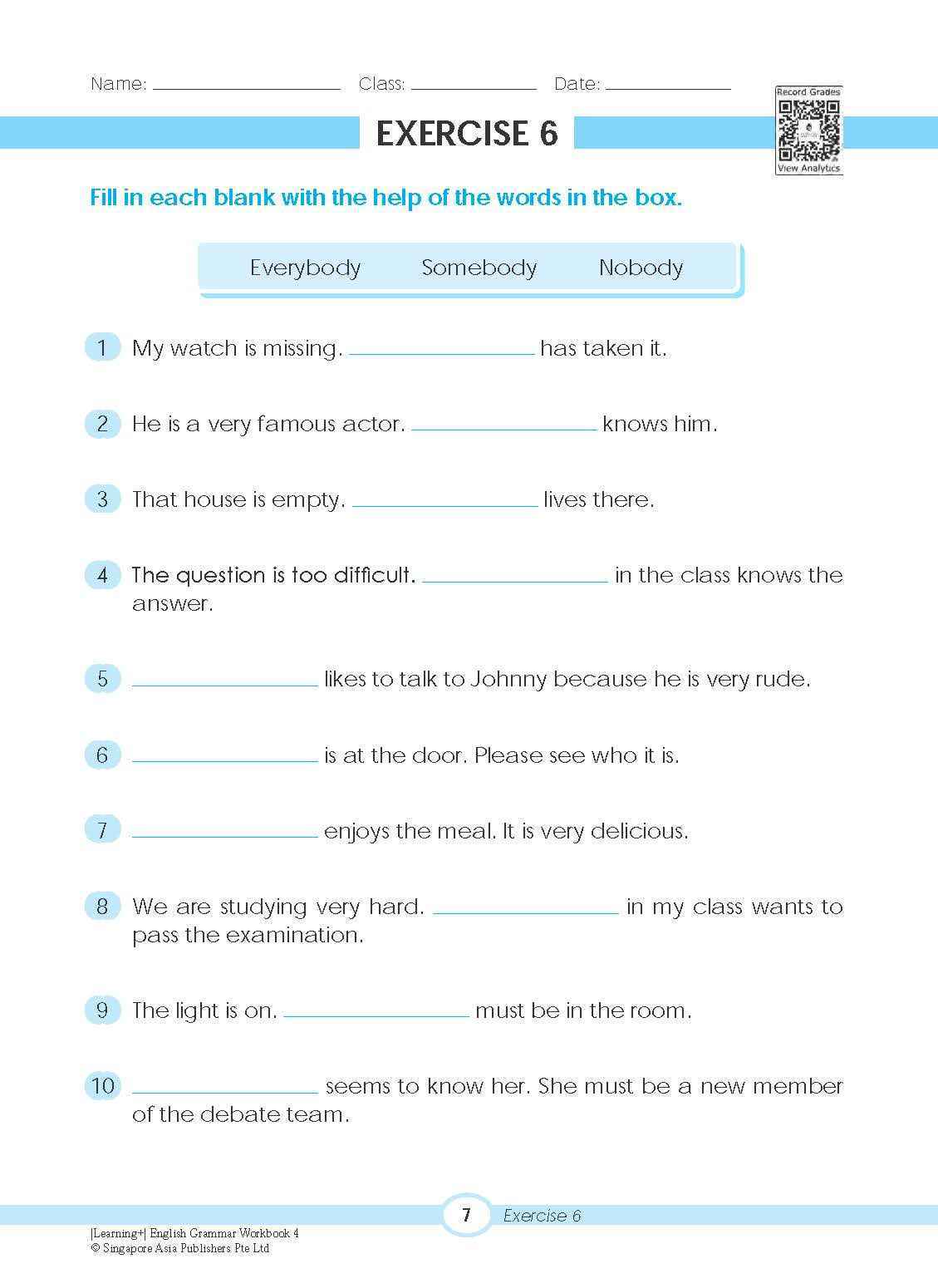 LEARNING+ ENGLISH GRAMMAR Workbook 4