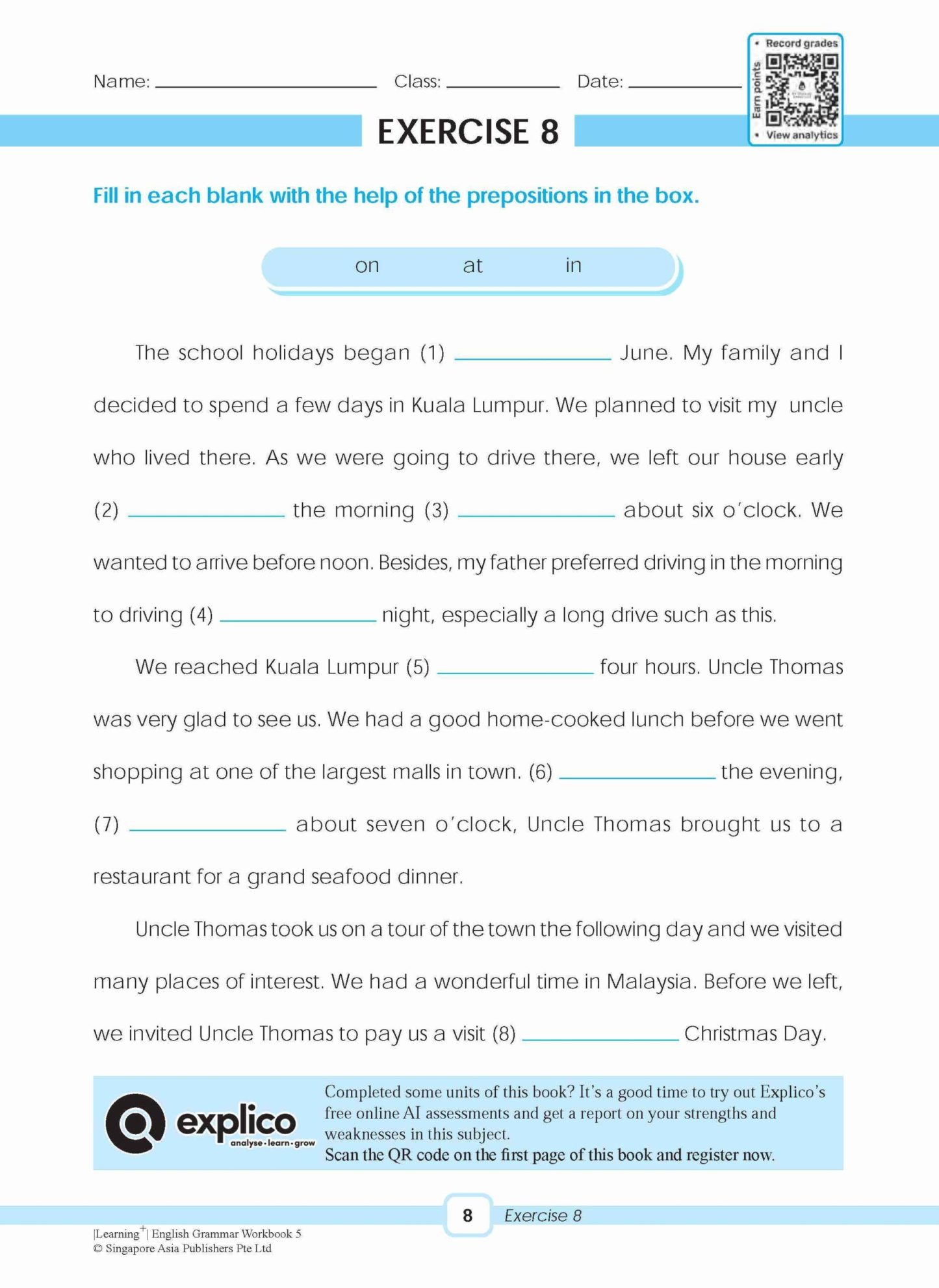 LEARNING+ ENGLISH GRAMMAR Workbook 5