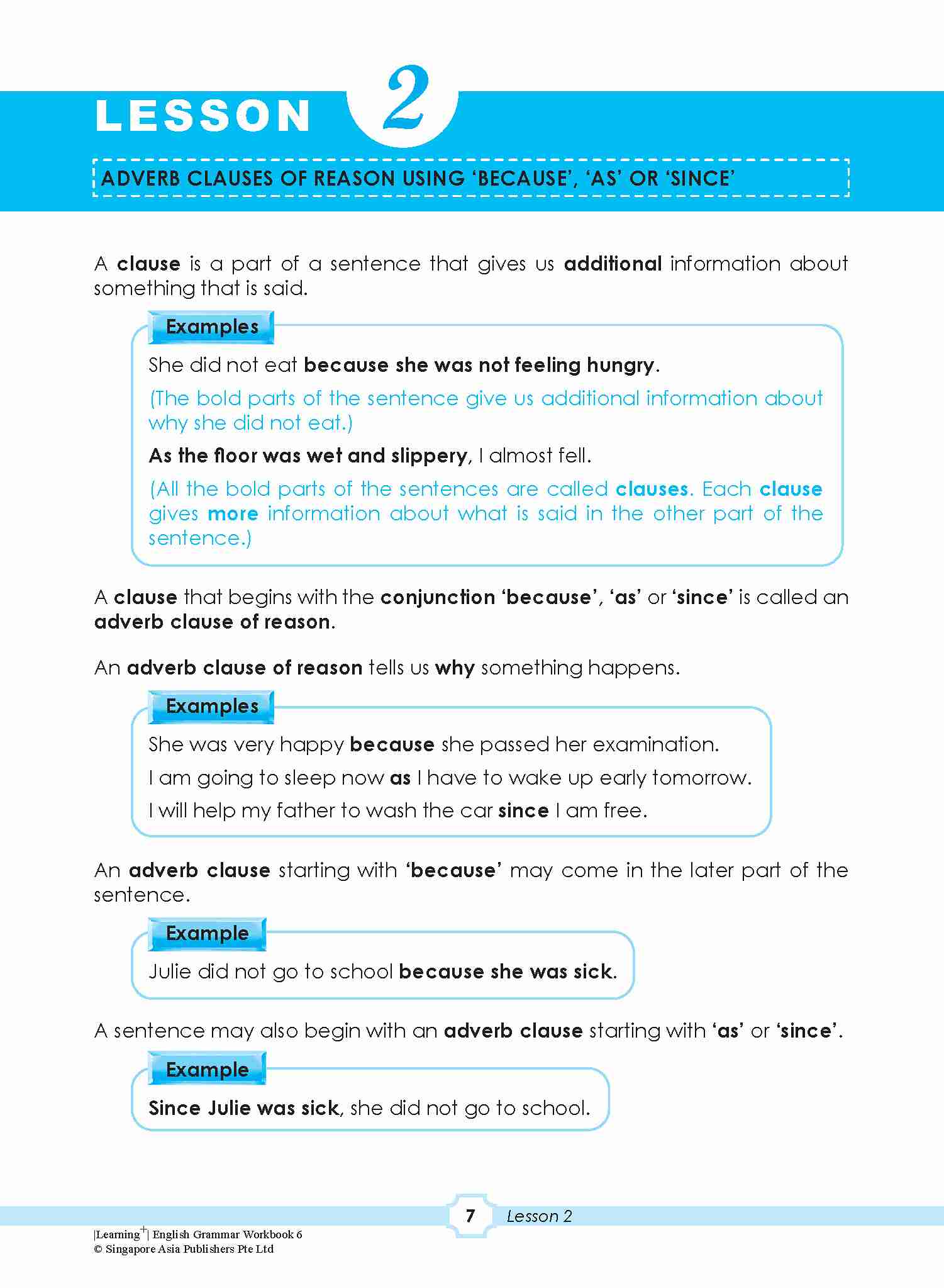 LEARNING+ ENGLISH GRAMMAR Workbook 6
