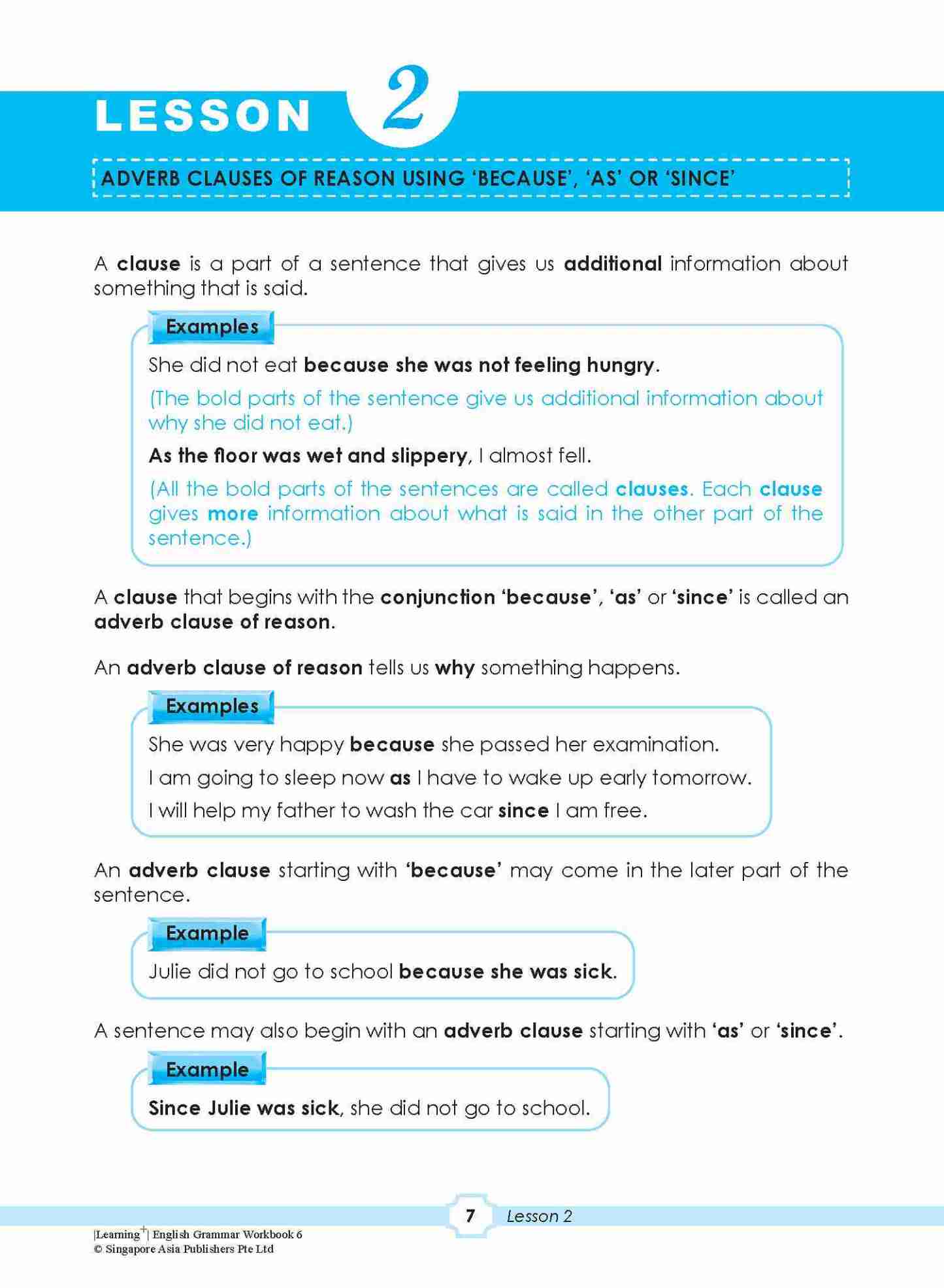 LEARNING+ ENGLISH GRAMMAR Workbook 6