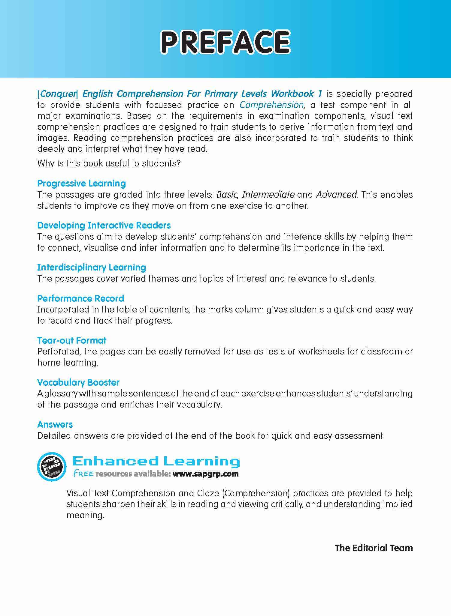 Conquer English Comprehension Workbook 1