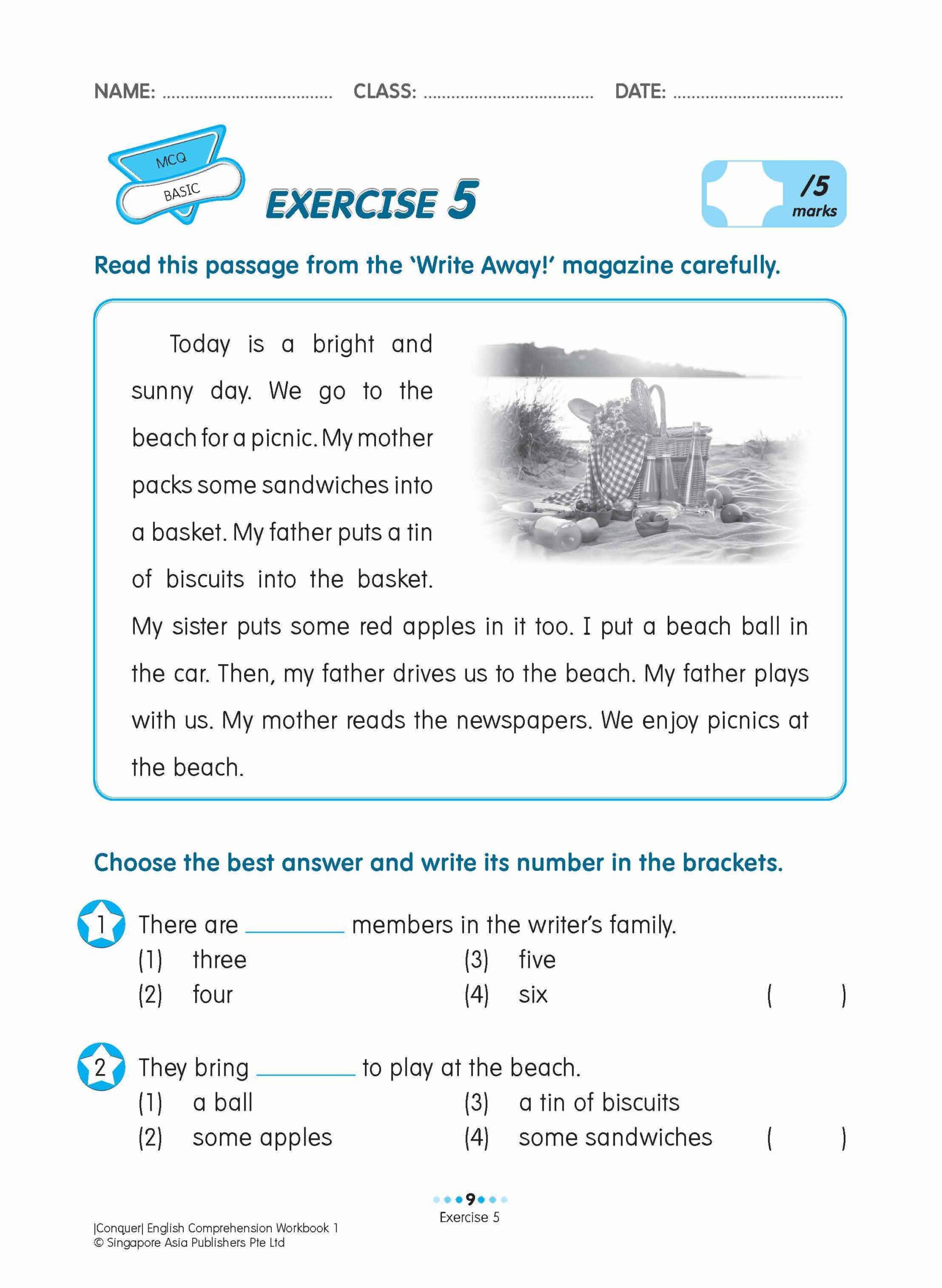 Conquer English Comprehension Workbook 1
