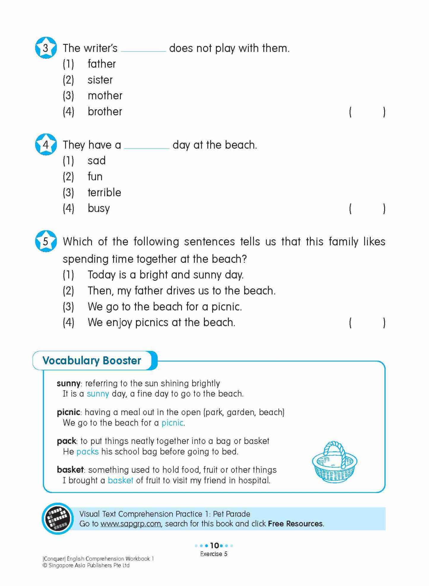 Conquer English Comprehension Workbook 1
