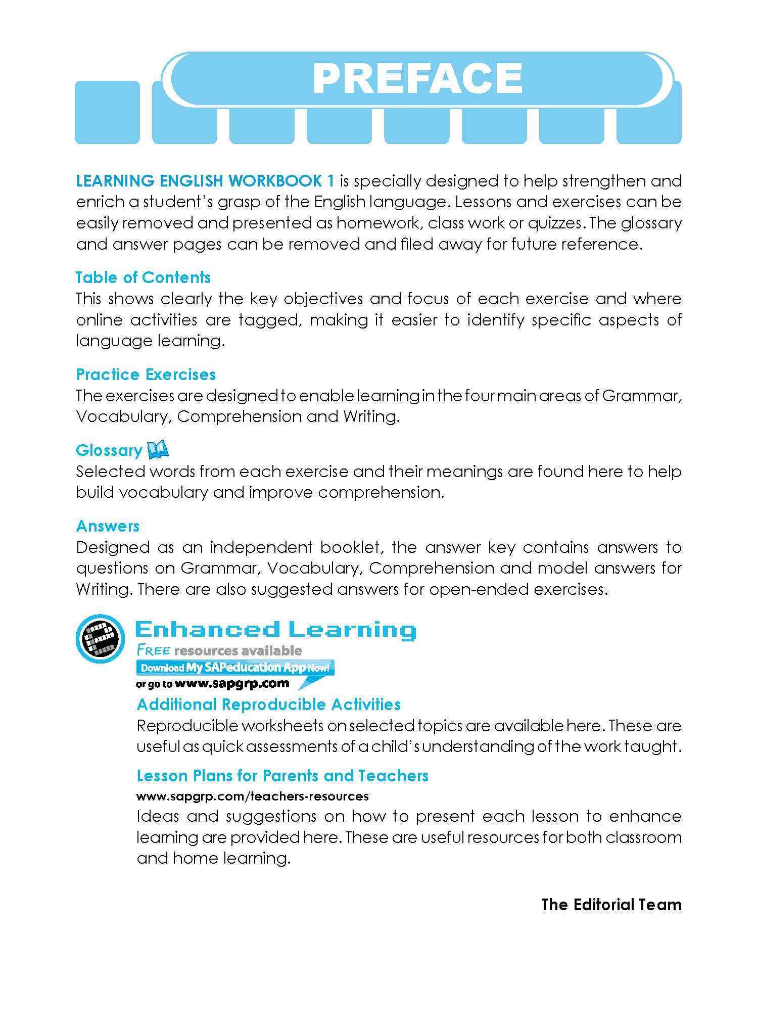 LEARNING ENGLISH Workbook 1