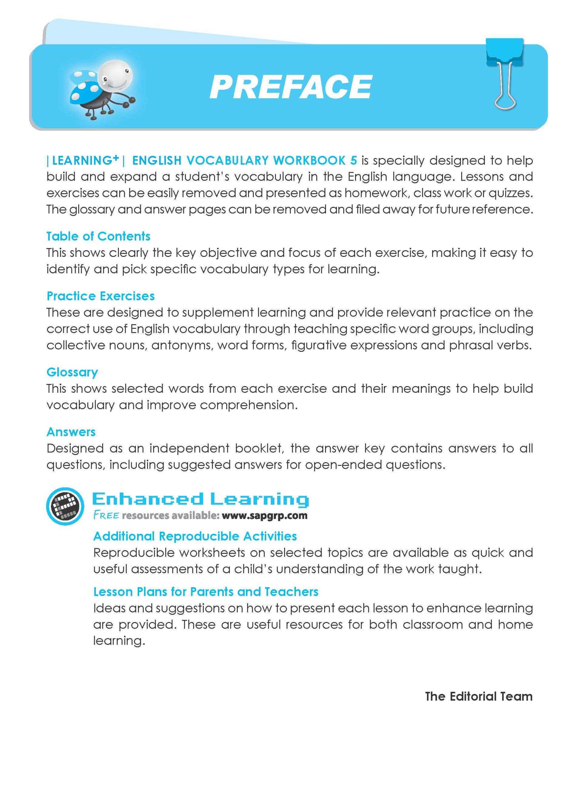 LEARNING+ ENGLISH VOCABULARY Workbook 5