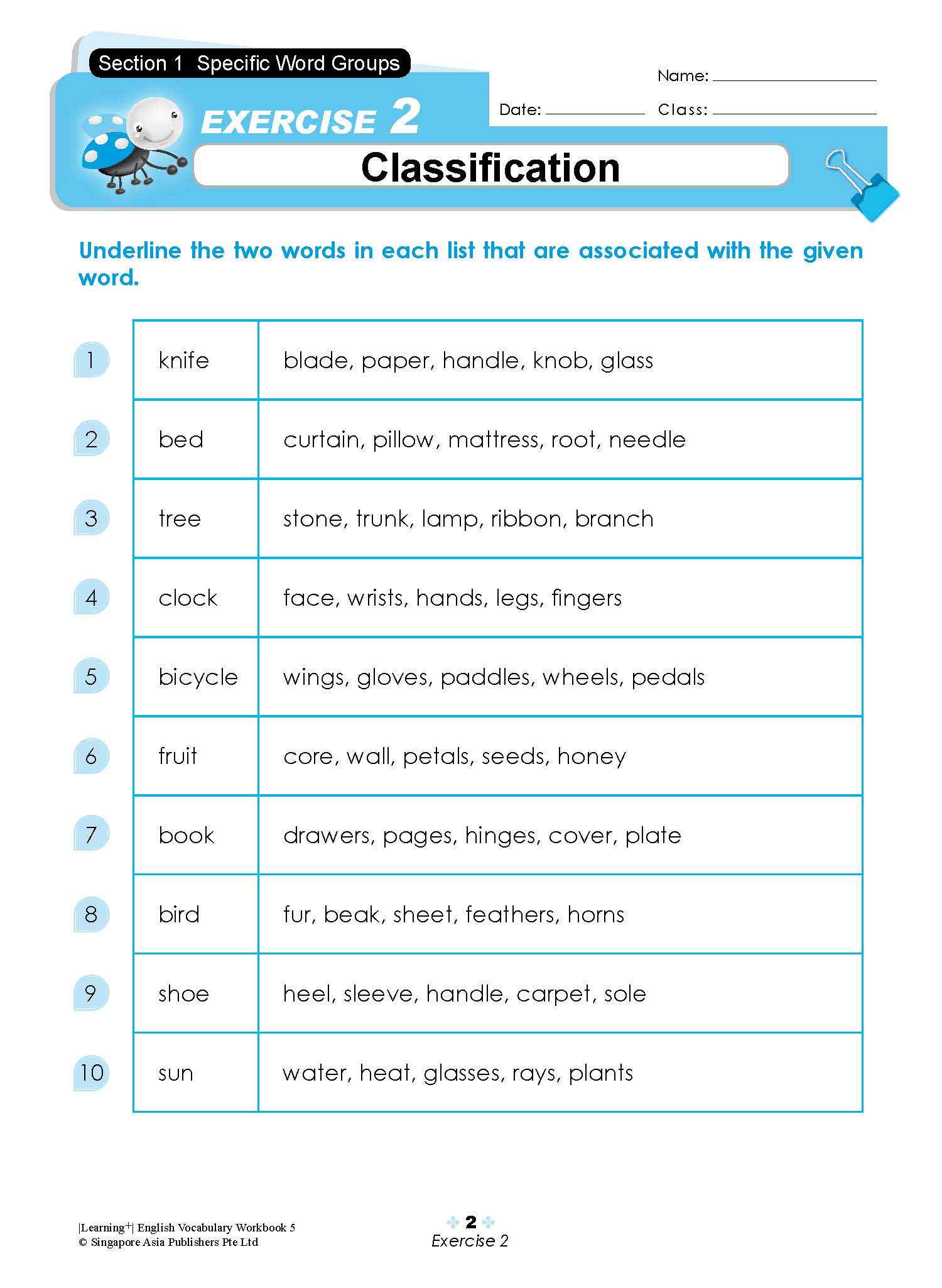 LEARNING+ ENGLISH VOCABULARY Workbook 5