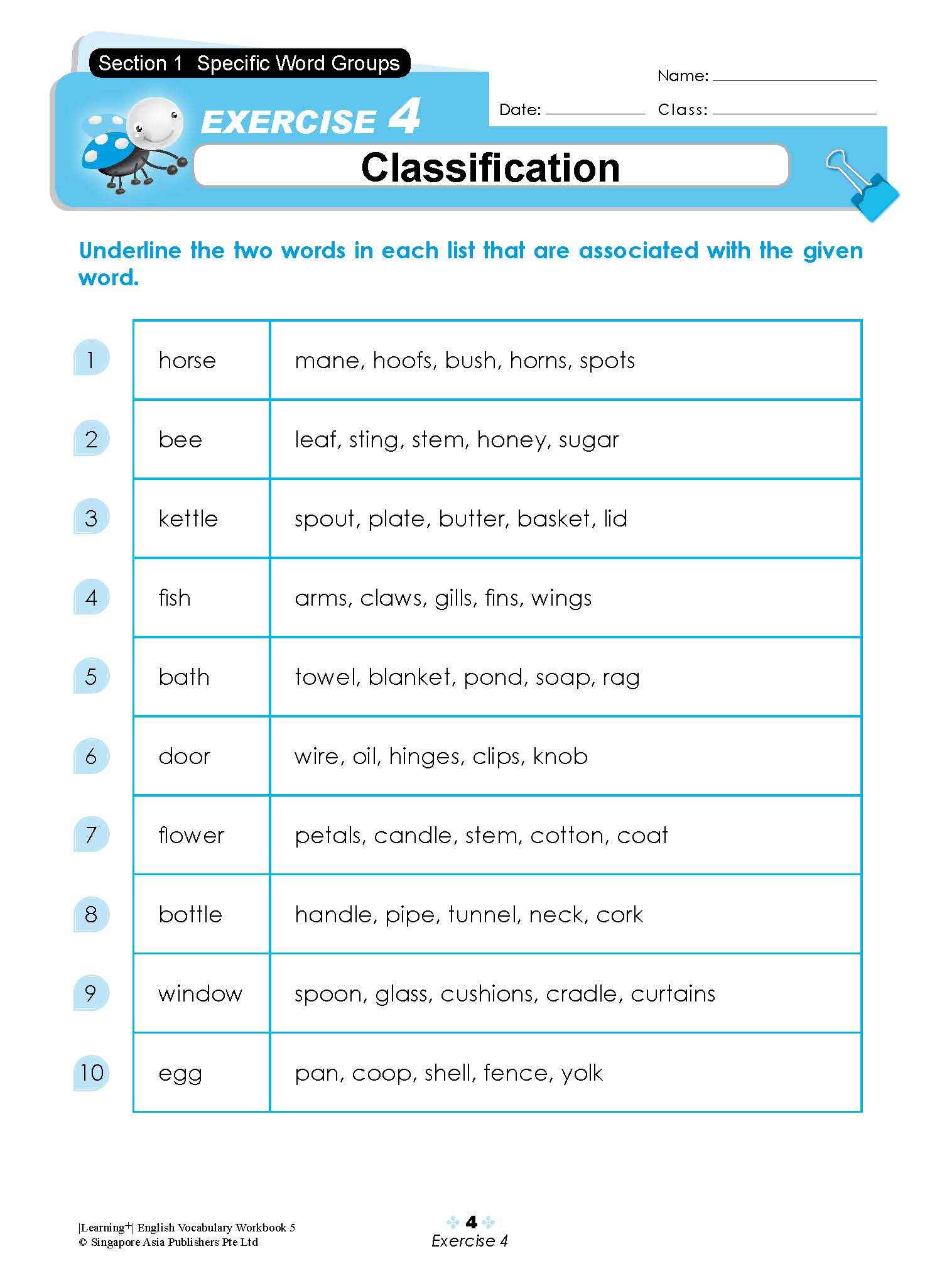 LEARNING+ ENGLISH VOCABULARY Workbook 5