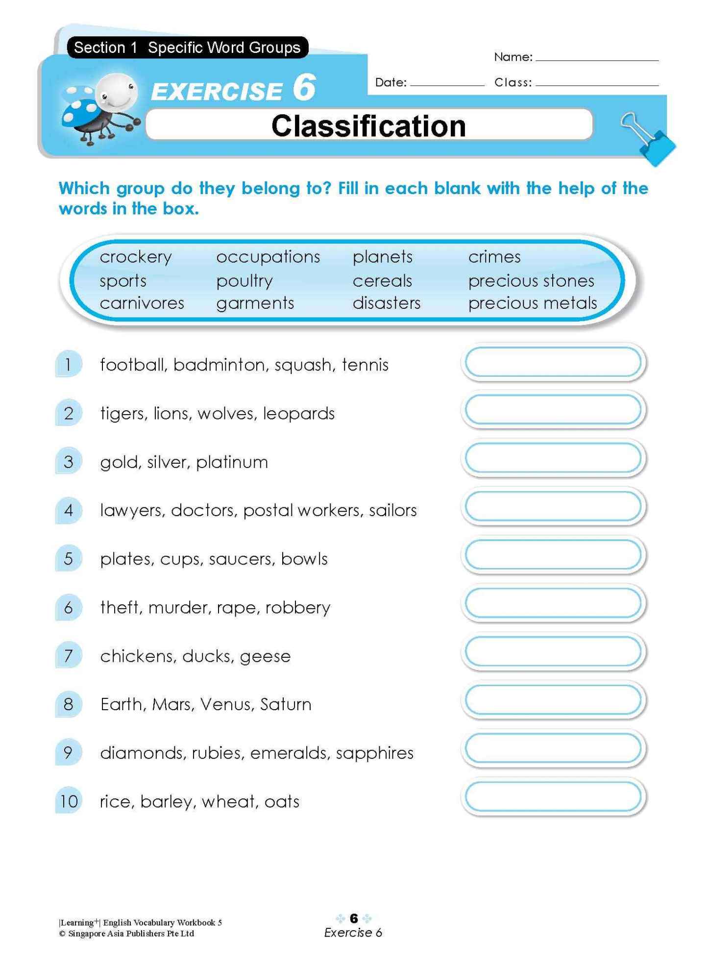 LEARNING+ ENGLISH VOCABULARY Workbook 5