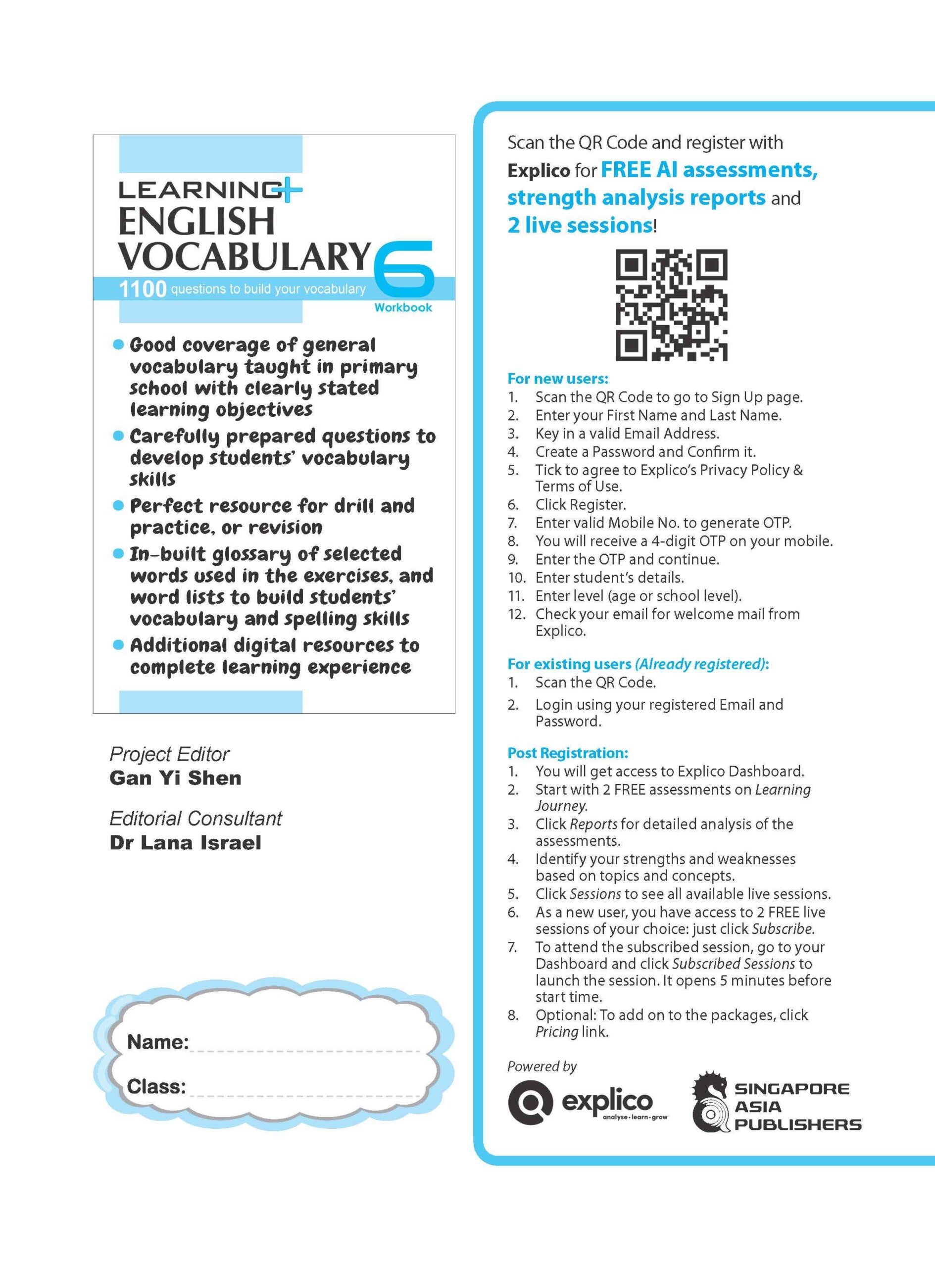 LEARNING+ ENGLISH VOCABULARY Workbook 6