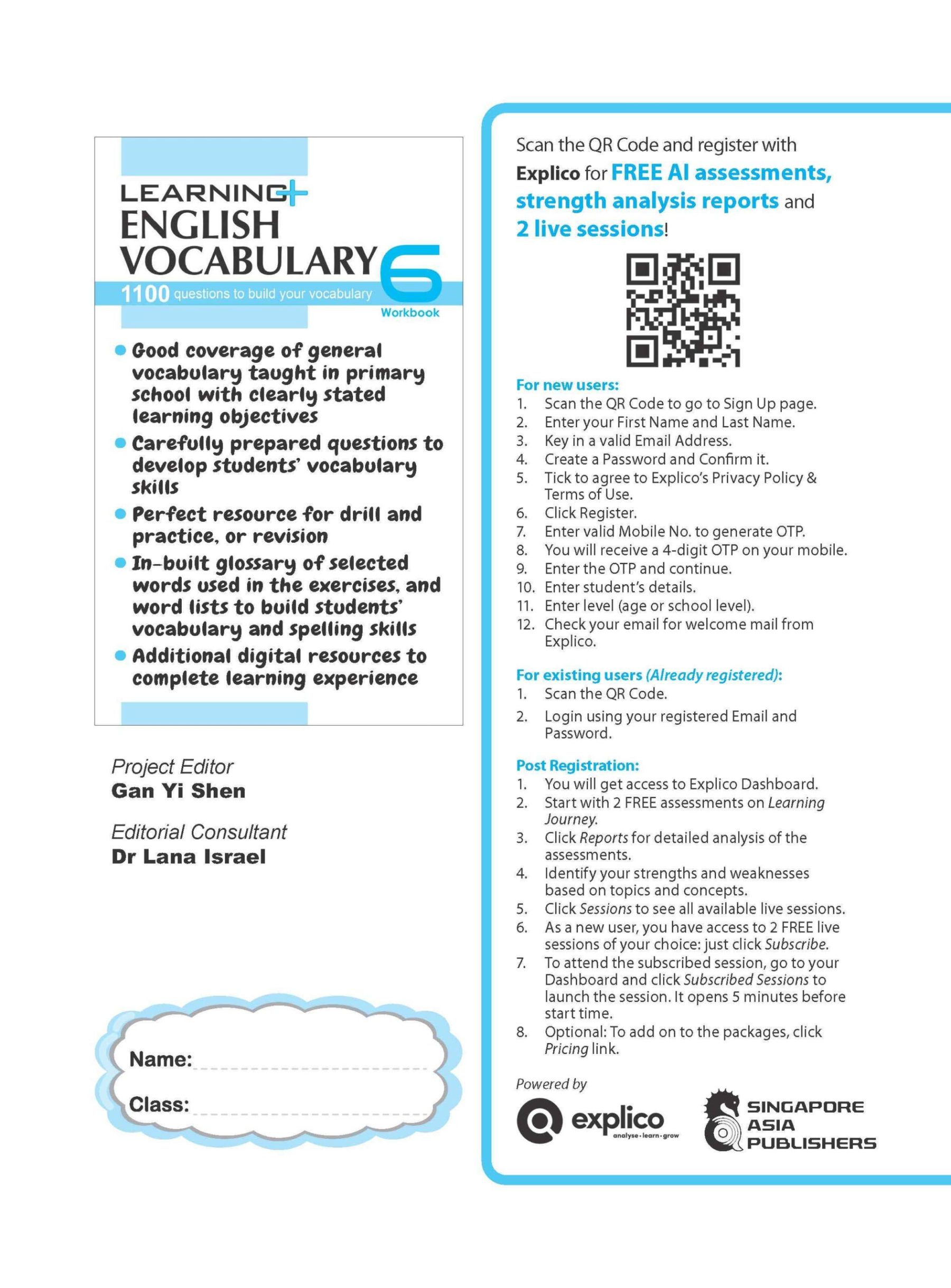 LEARNING+ ENGLISH VOCABULARY Workbook 6