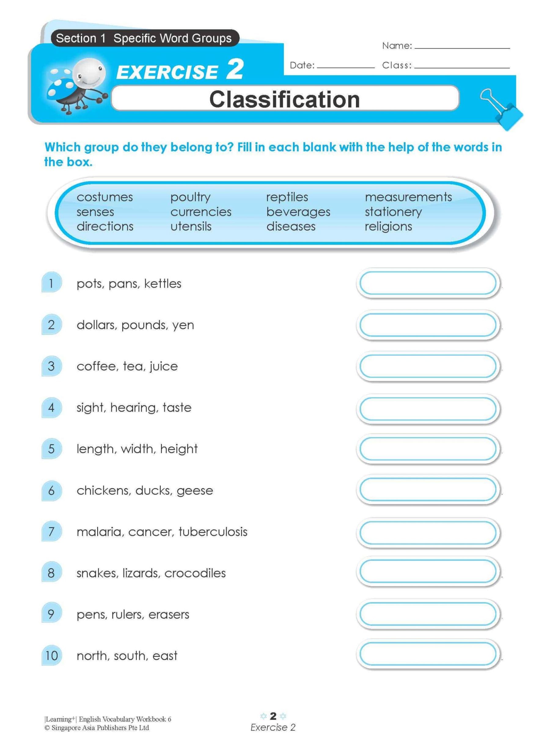LEARNING+ ENGLISH VOCABULARY Workbook 6