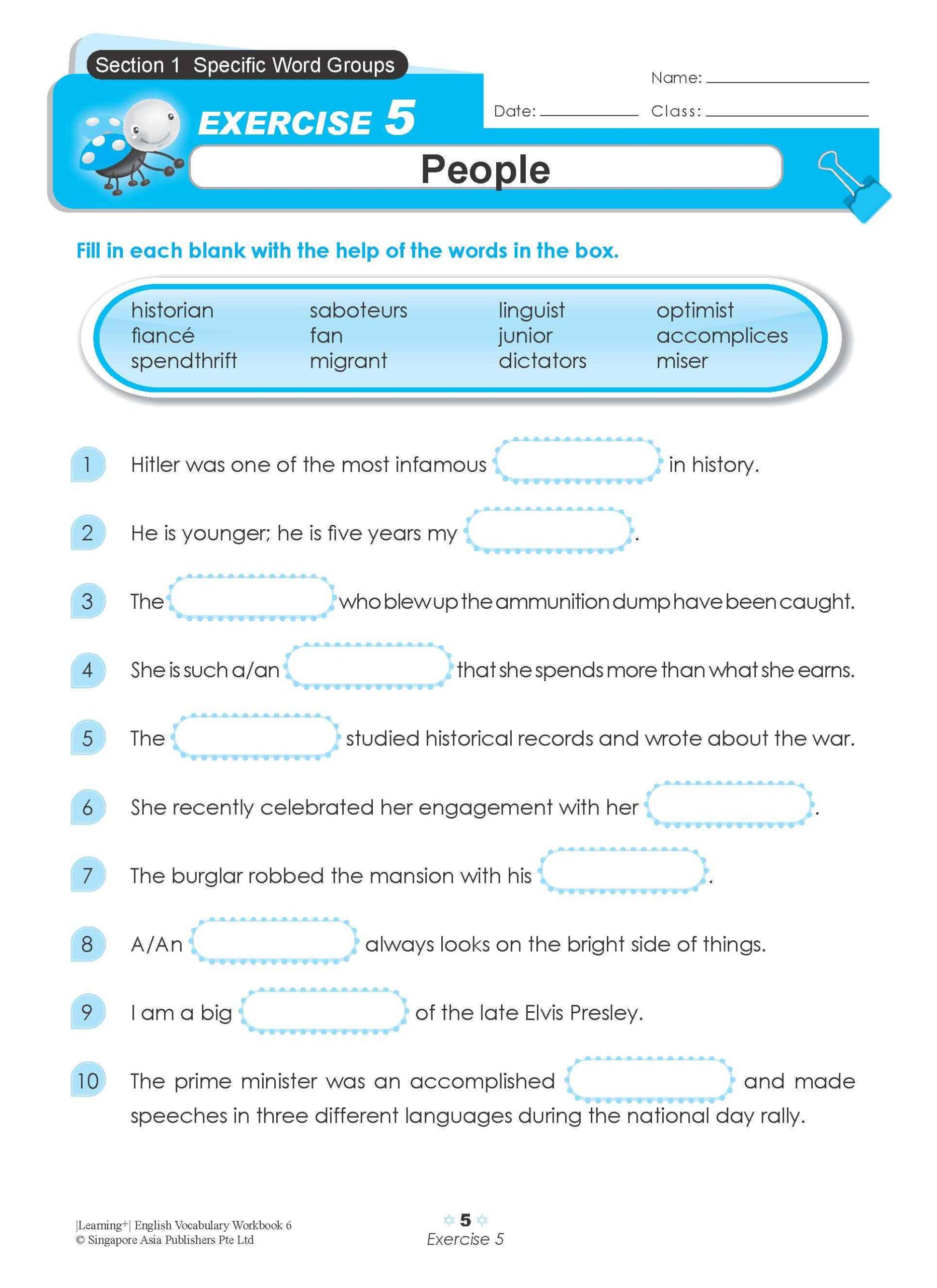 LEARNING+ ENGLISH VOCABULARY Workbook 6
