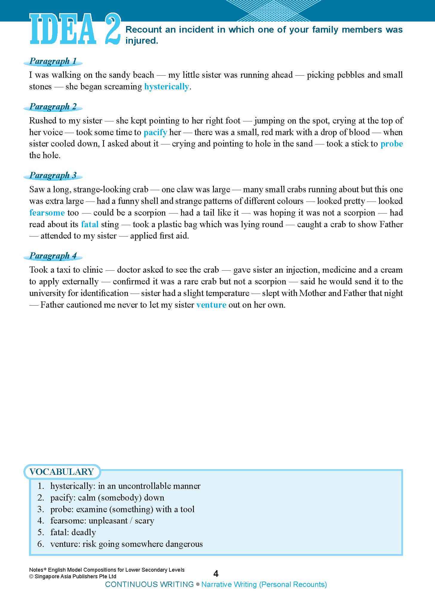 NOTES+ English Model Compositions FOR LOWER SECONDARY LEVELS
