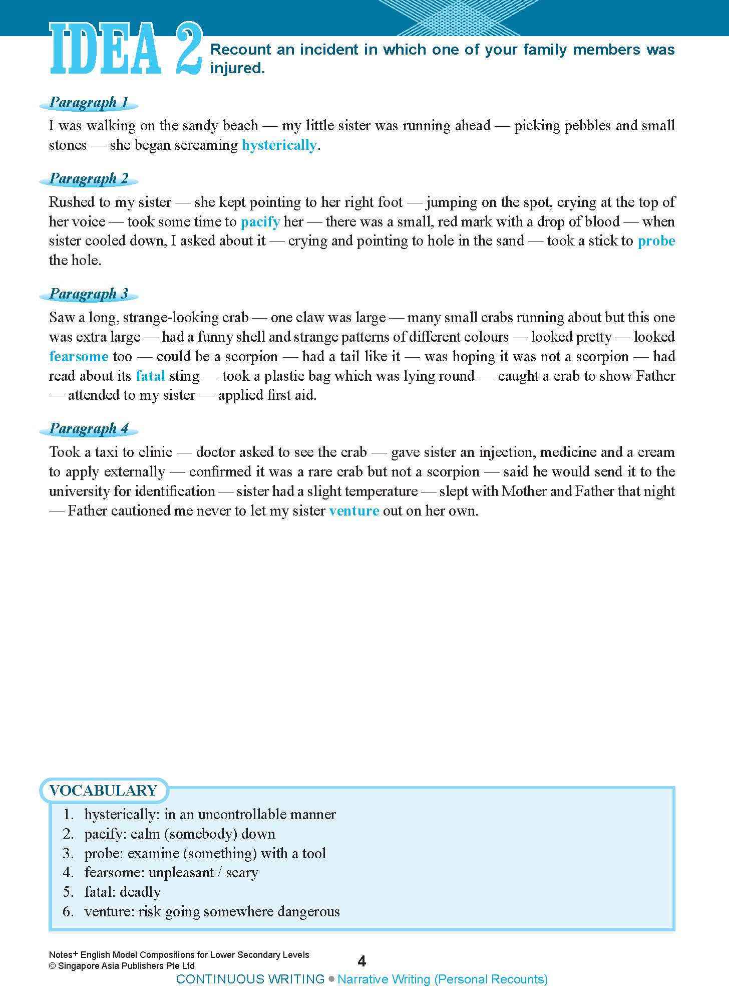 NOTES+ English Model Compositions FOR LOWER SECONDARY LEVELS