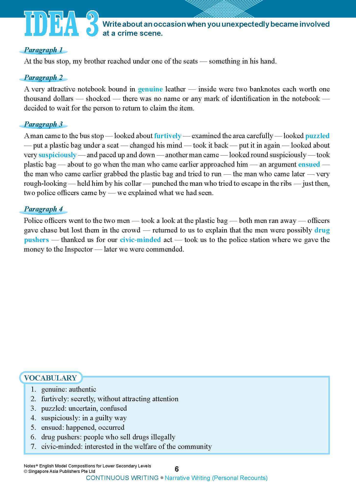 NOTES+ English Model Compositions FOR LOWER SECONDARY LEVELS
