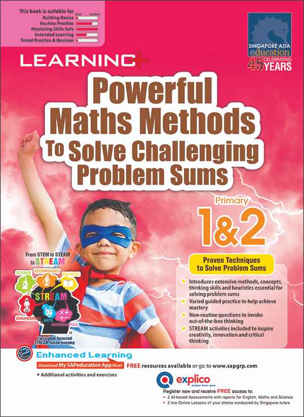 LEARNING+ Powerful Maths Methods to Solve Challenging Problem Sums Primary 1&2