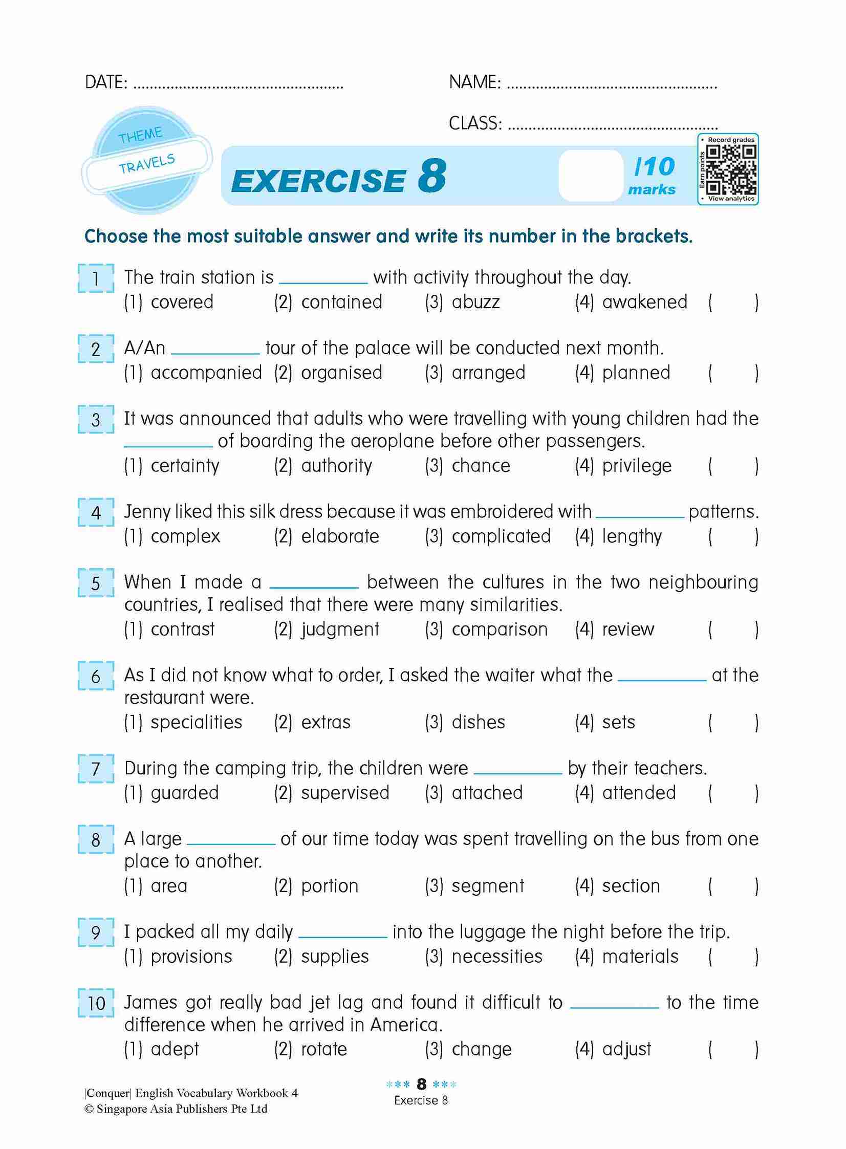 Conquer English Vocabulary Workbook 4