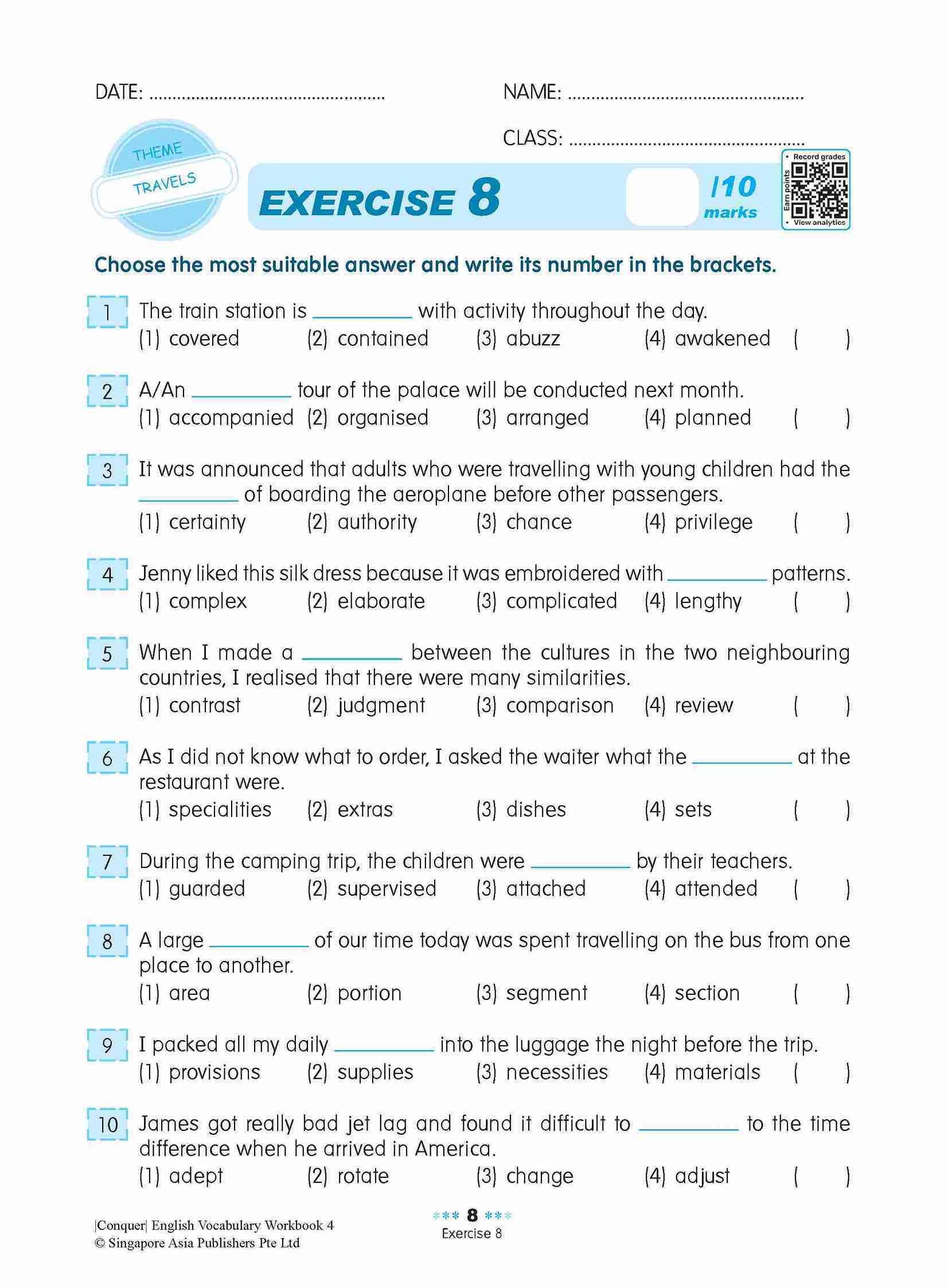 Conquer English Vocabulary Workbook 4