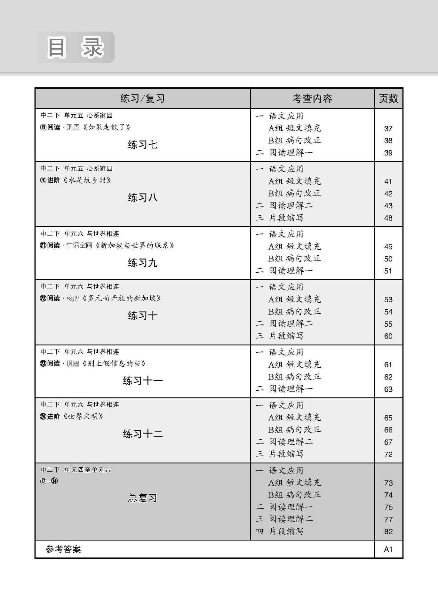 新编中二下学期适用高级华文课文练习 / Topical Lesson Exercises For Secondary 2(B) [Higher Chinese]
