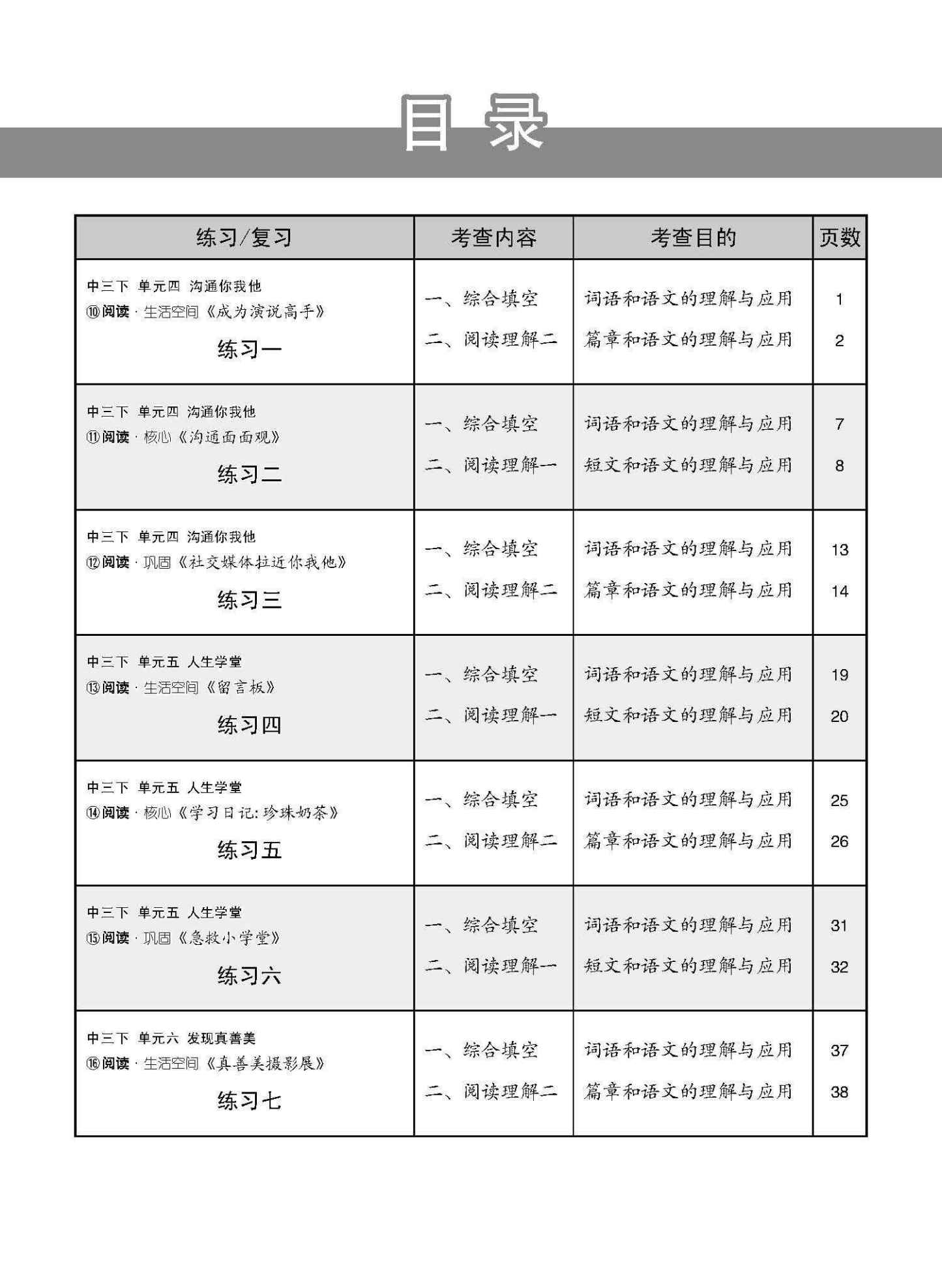 新编中三下学期适用普通学术华文课文练习 / Topical Lesson Exercises For Secondary 3(B) [Normal Academic Chinese]