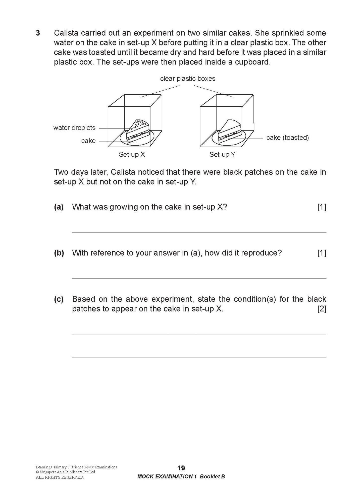 LEARNING+ Primary 3 Science Mock Examinations