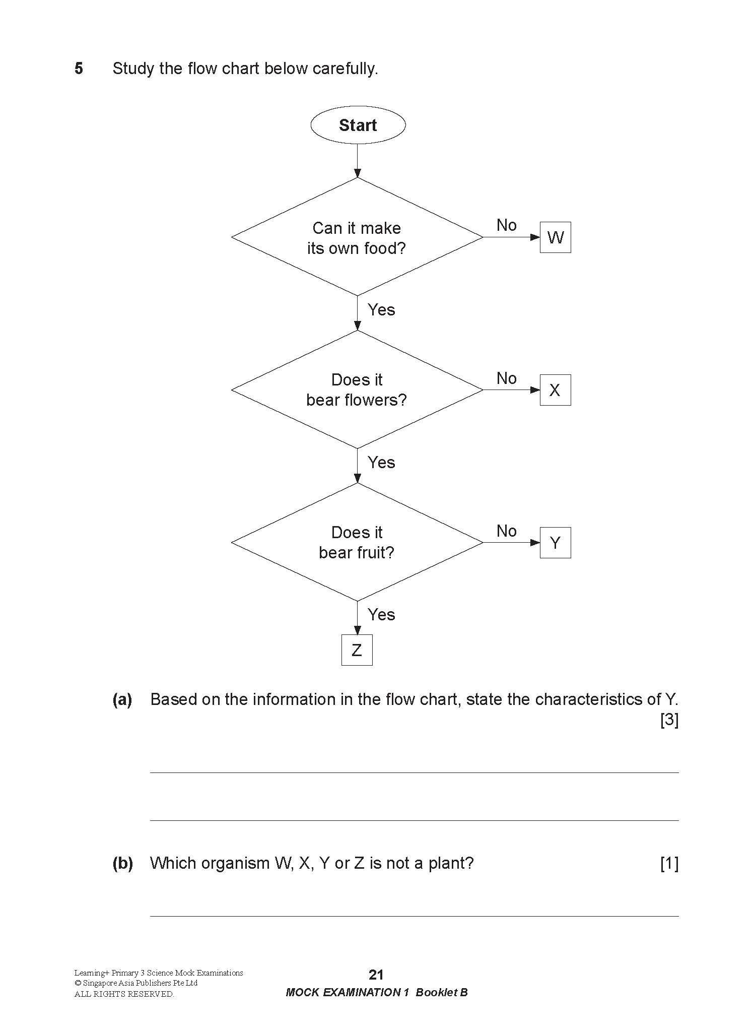 LEARNING+ Primary 3 Science Mock Examinations