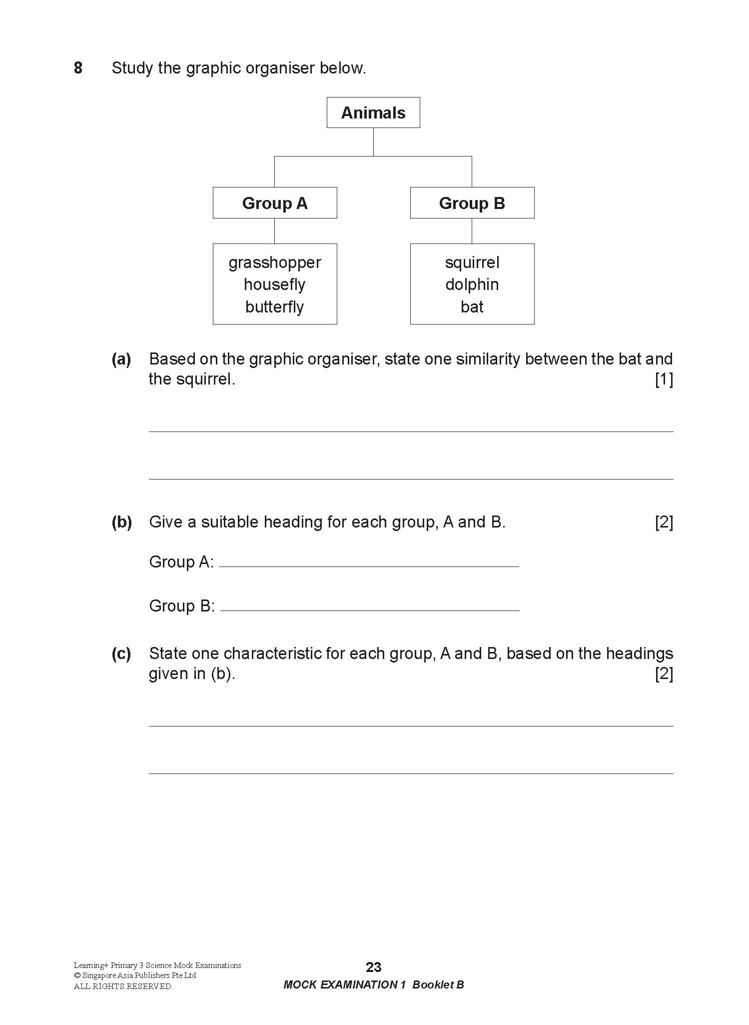 LEARNING+ Primary 3 Science Mock Examinations