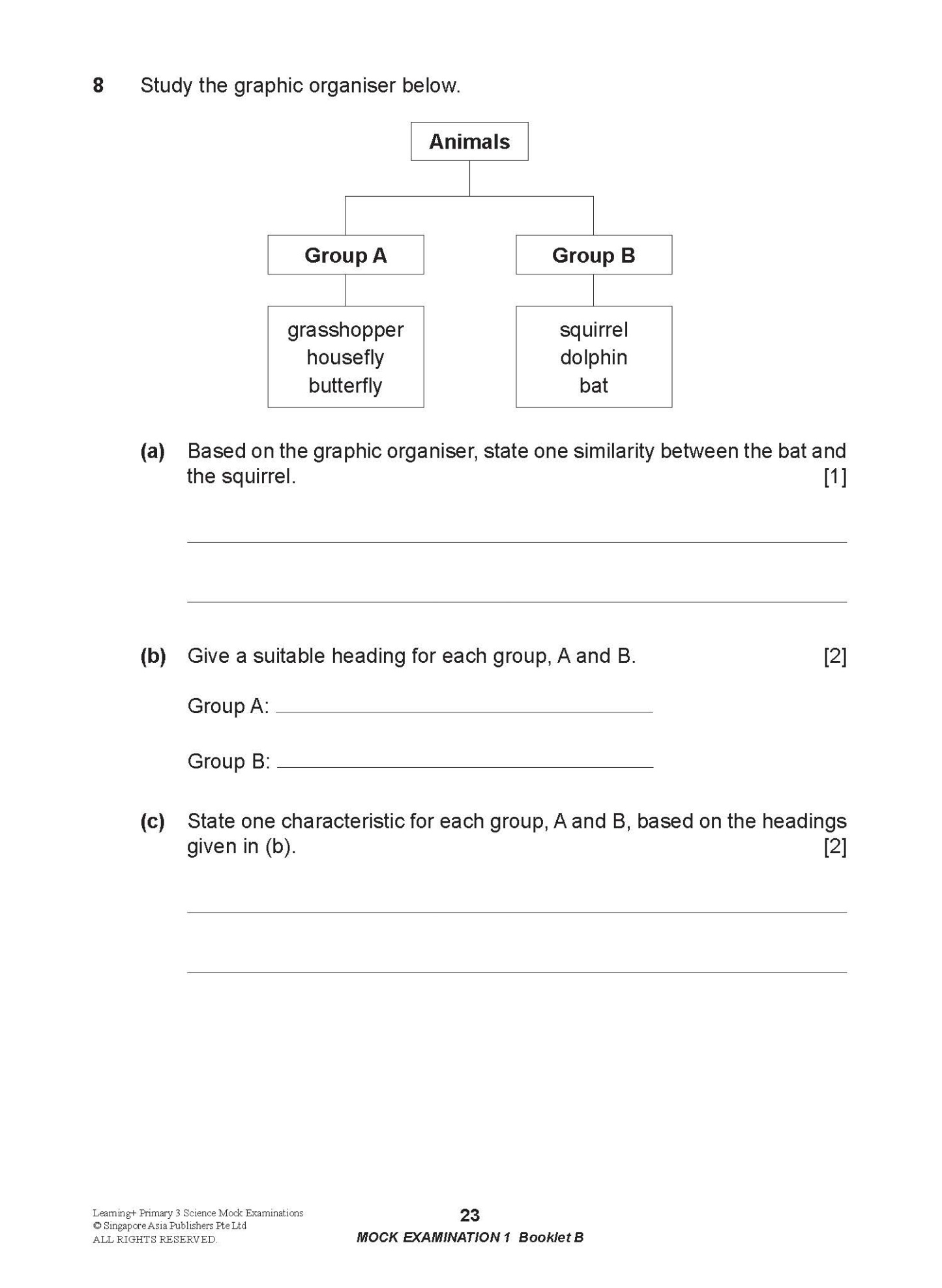 LEARNING+ Primary 3 Science Mock Examinations