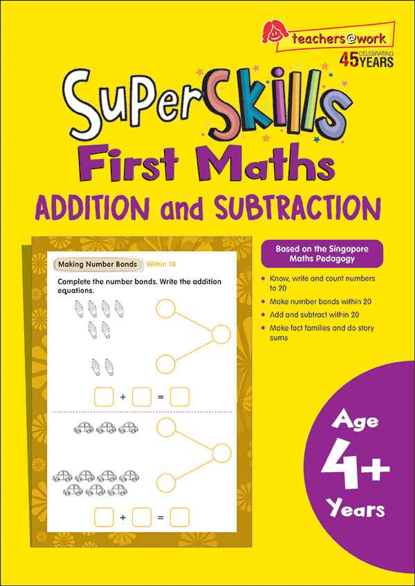 Super Skills First Maths ADDITION and SUBTRACTION (Age 4+ Years)