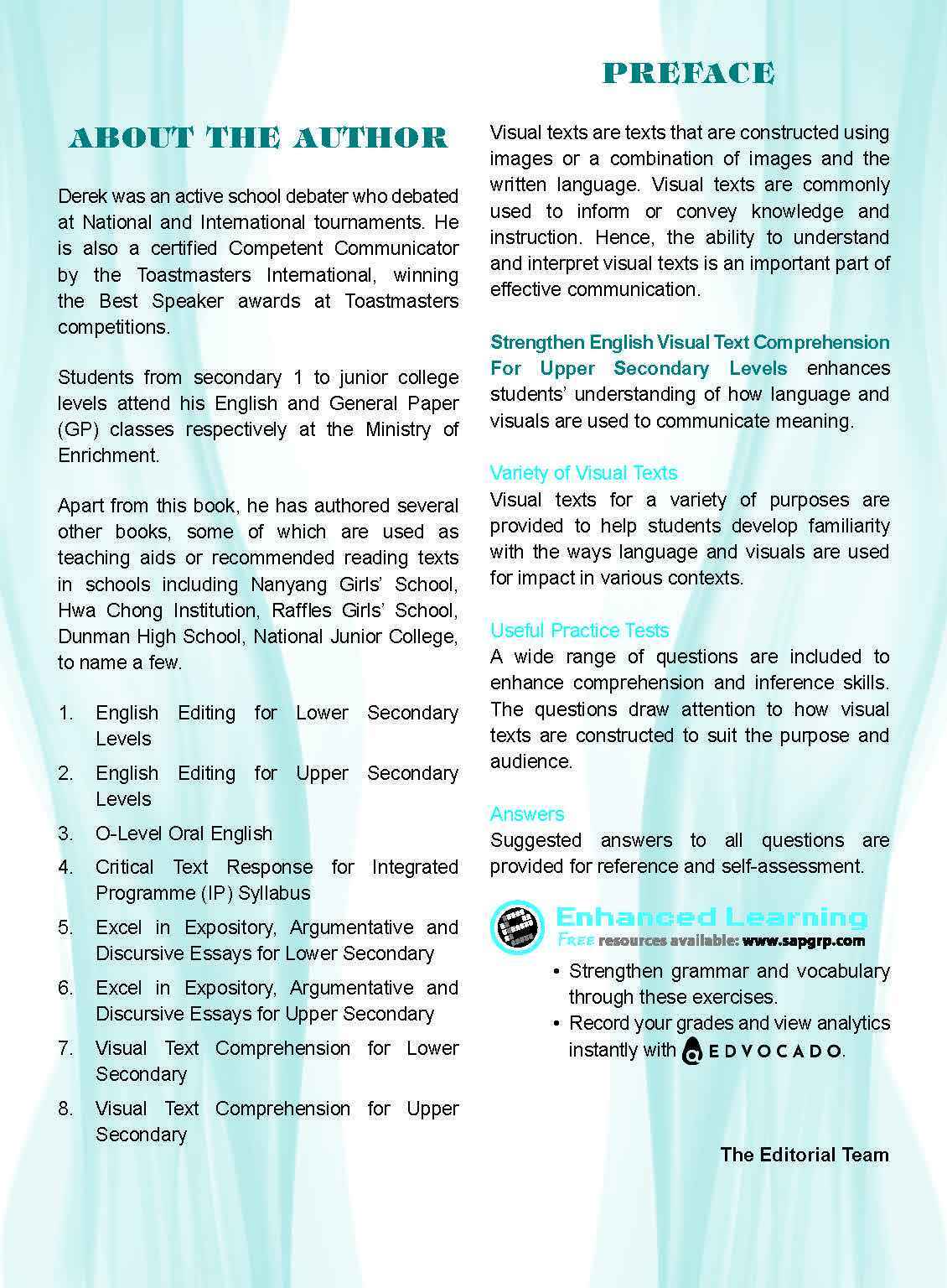 Strengthen English Visual Text COMPREHENSION FOR UPPER SECONDARY LEVELS