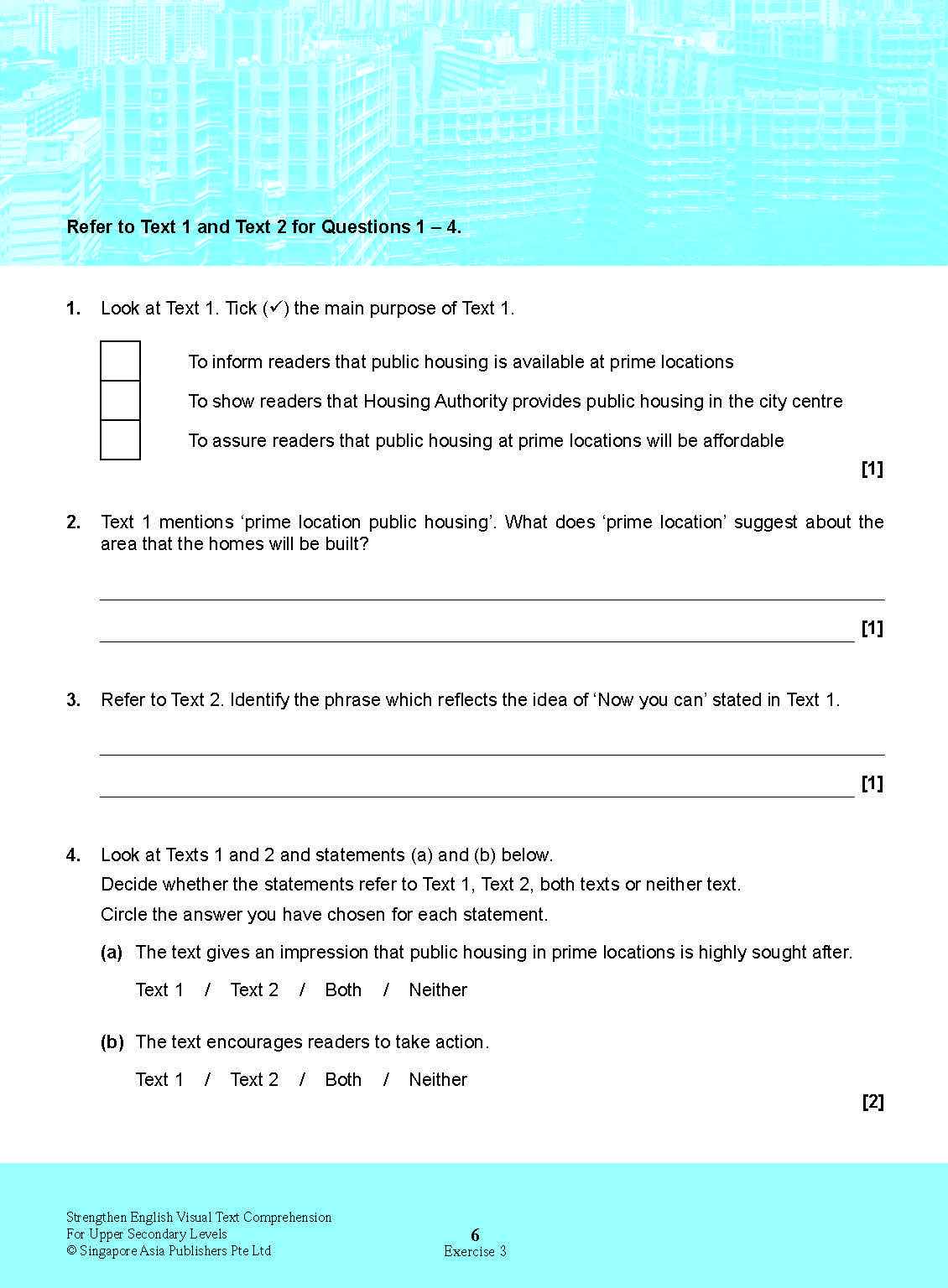 Strengthen English Visual Text COMPREHENSION FOR UPPER SECONDARY LEVELS