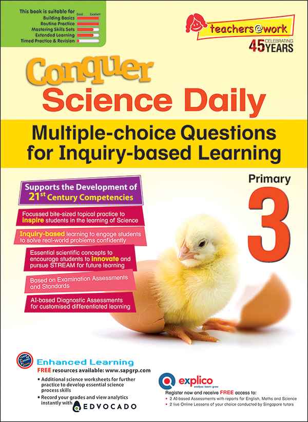 Conquer Science Daily Multiple-choice Questions for Inquiry-based Learning Primary 3