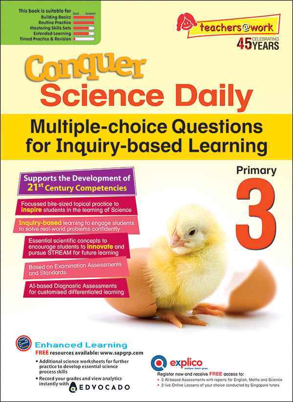 Conquer Science Daily Multiple-choice Questions for Inquiry-based Learning Primary 3