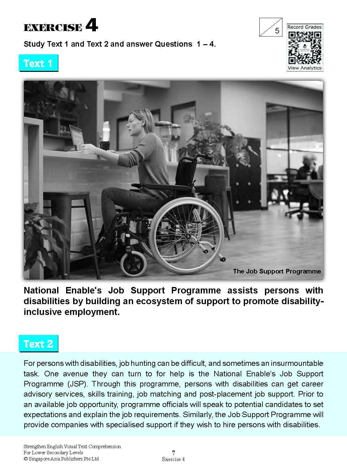 Strengthen English Visual Text COMPREHENSION FOR LOWER SECONDARY LEVELS