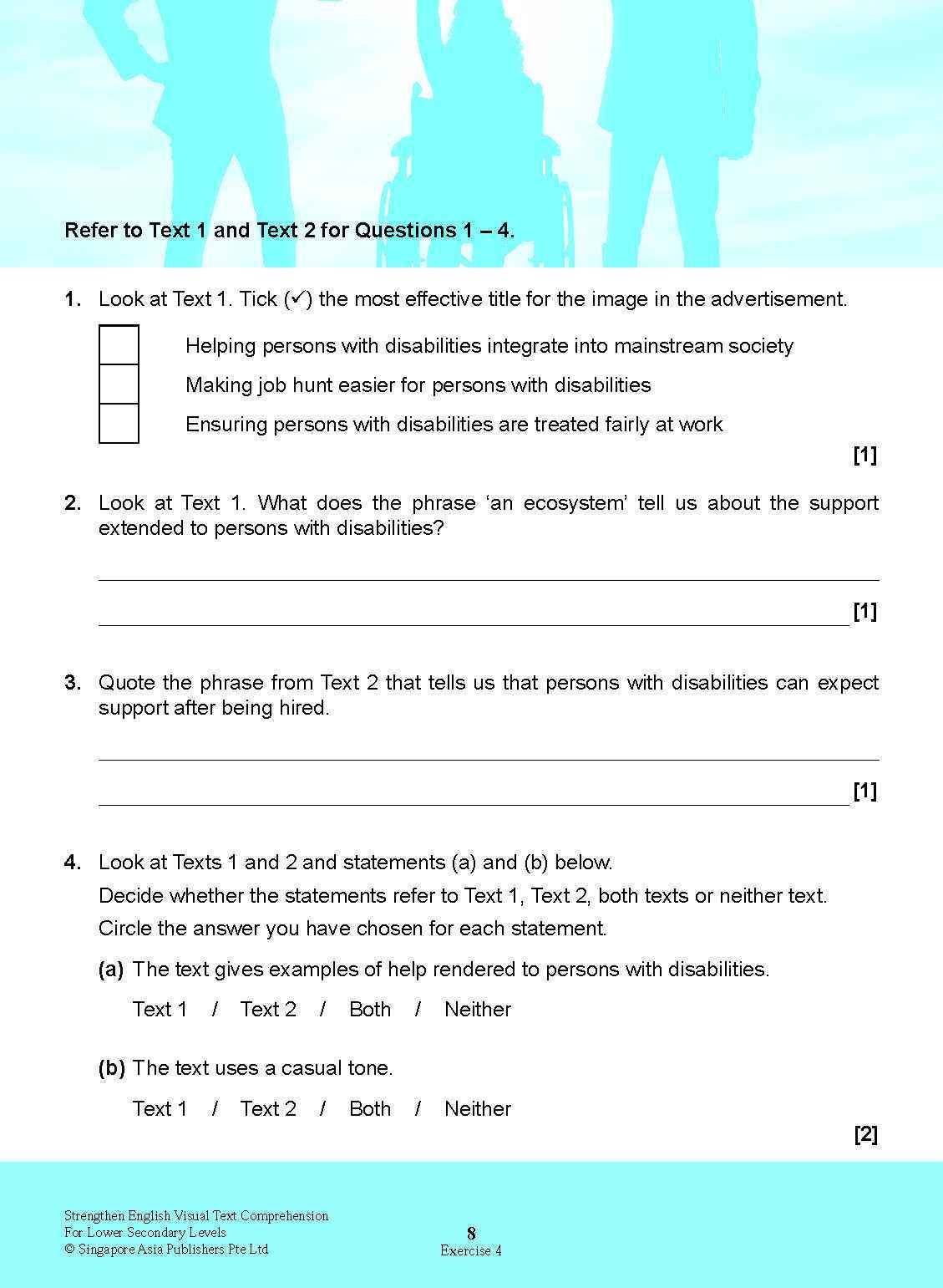 Strengthen English Visual Text COMPREHENSION FOR LOWER SECONDARY LEVELS