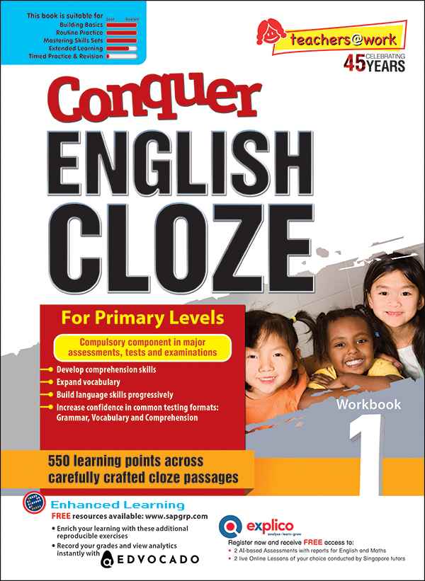 Conquer ENGLISH CLOZE Workbook 1