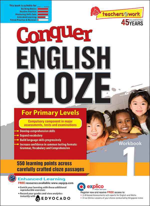 Conquer ENGLISH CLOZE Workbook 1