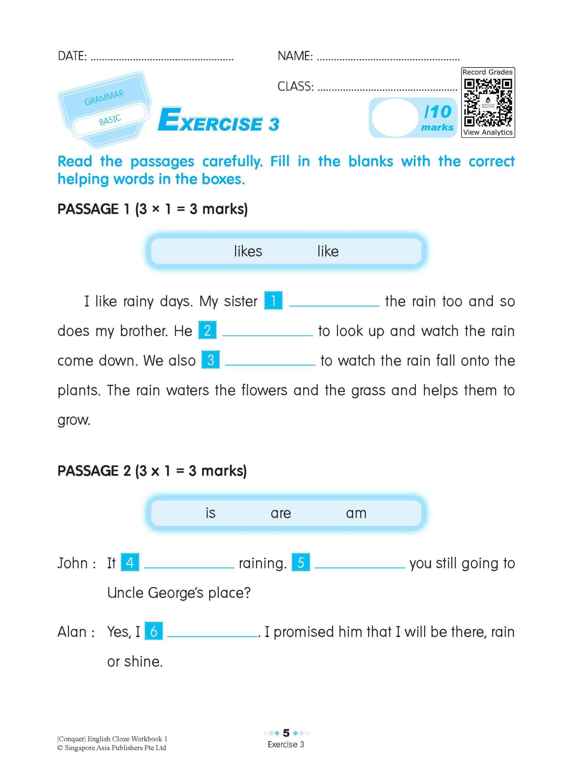 Conquer ENGLISH CLOZE Workbook 1
