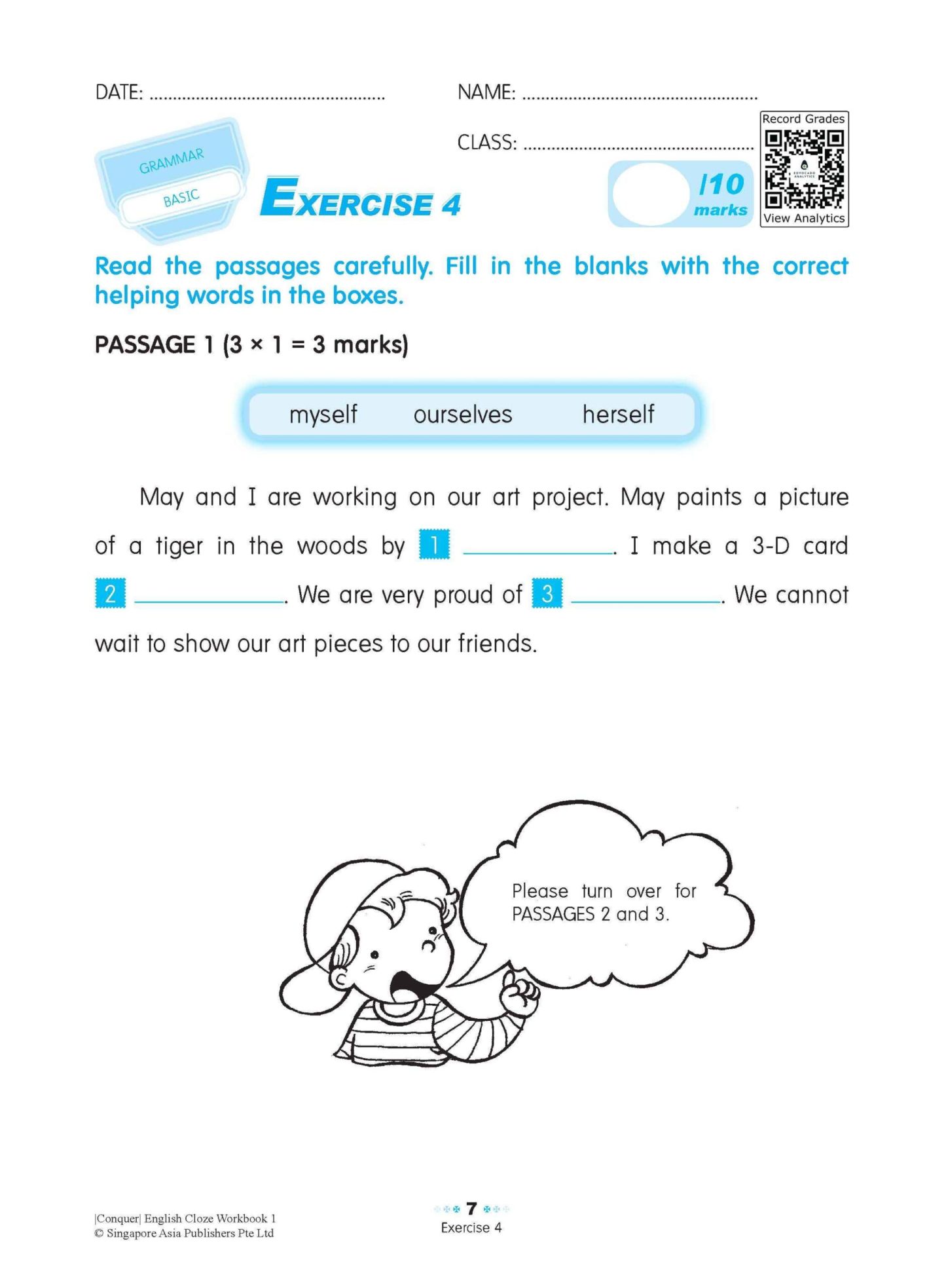 Conquer ENGLISH CLOZE Workbook 1