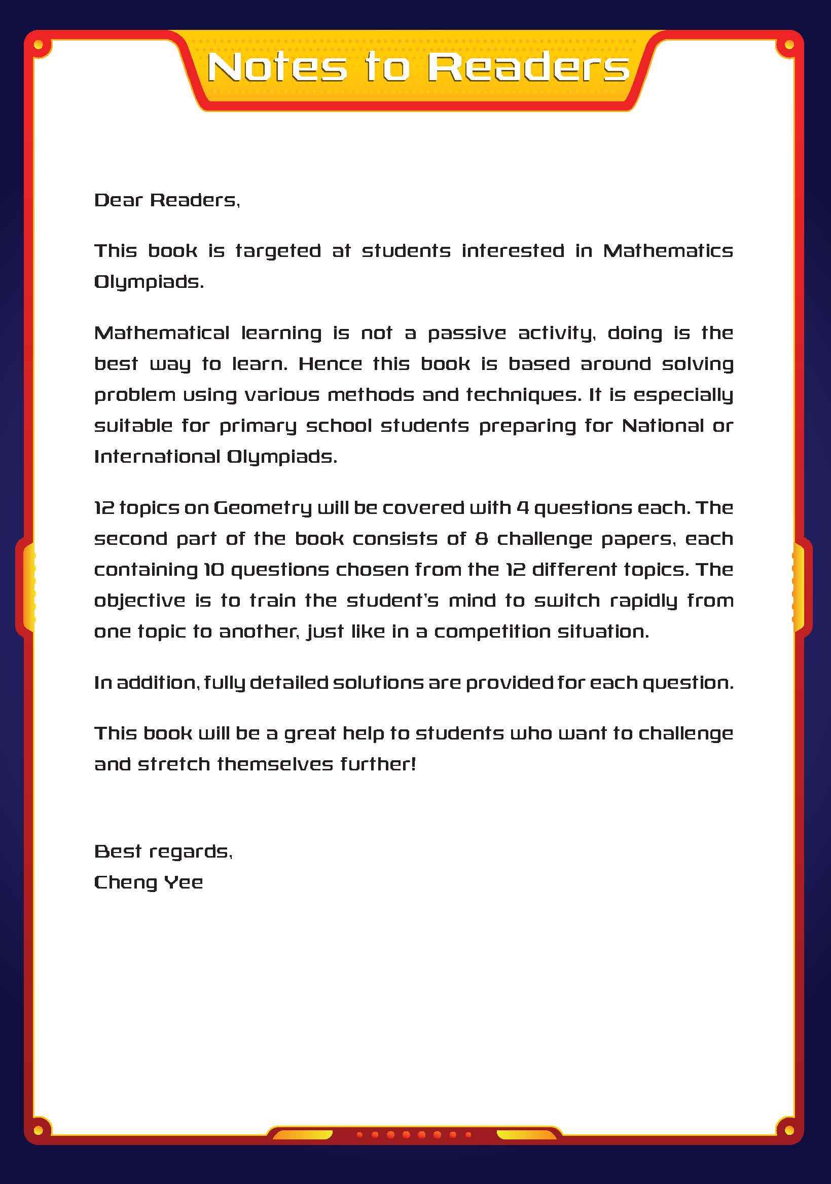 Super IQ Maths Olympiad GEOMETRY Level 6 Advanced (11-12 years)