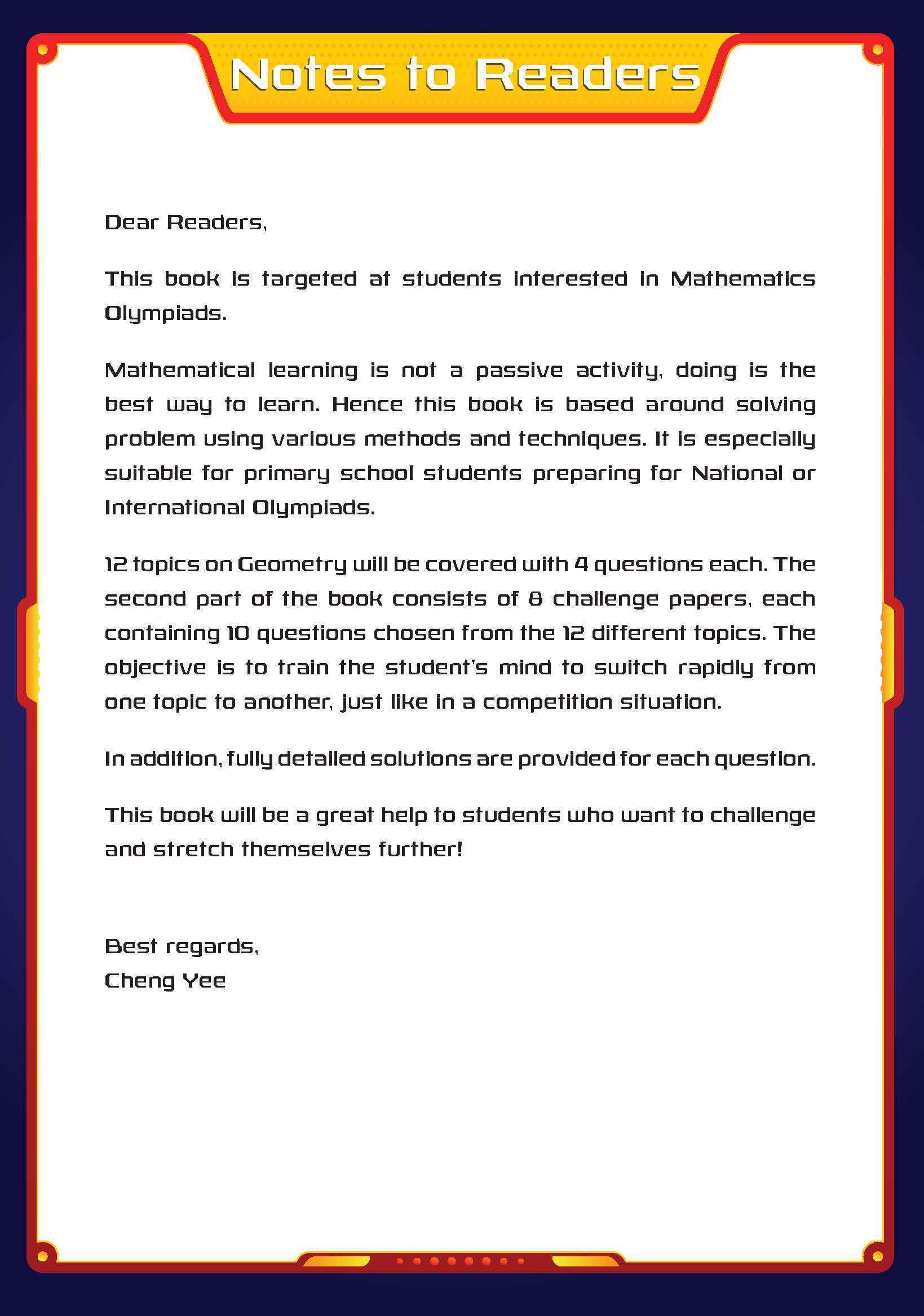 Super IQ Maths Olympiad GEOMETRY Level 6 Advanced (11-12 years)