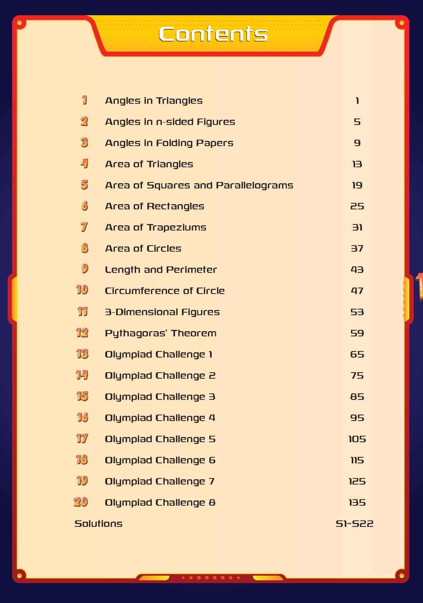 Super IQ Maths Olympiad GEOMETRY Level 6 Advanced (11-12 years)