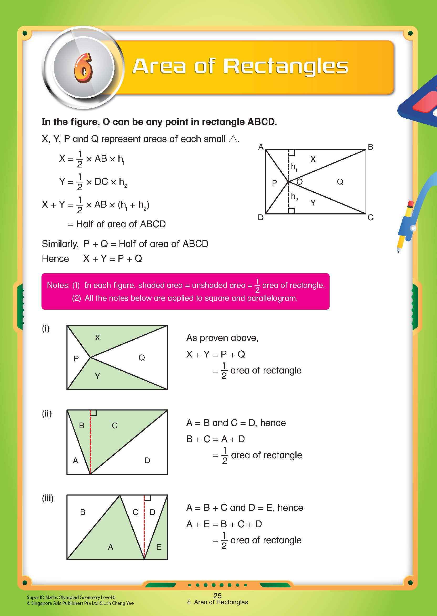 Super IQ Maths Olympiad GEOMETRY Level 6 Advanced (11-12 years)
