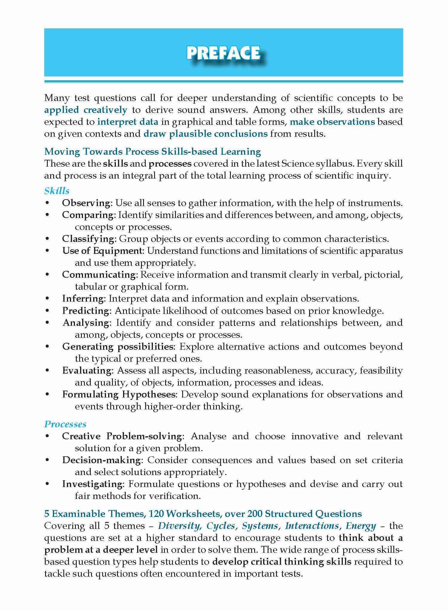 Conquer Science Process Skills for PSLE