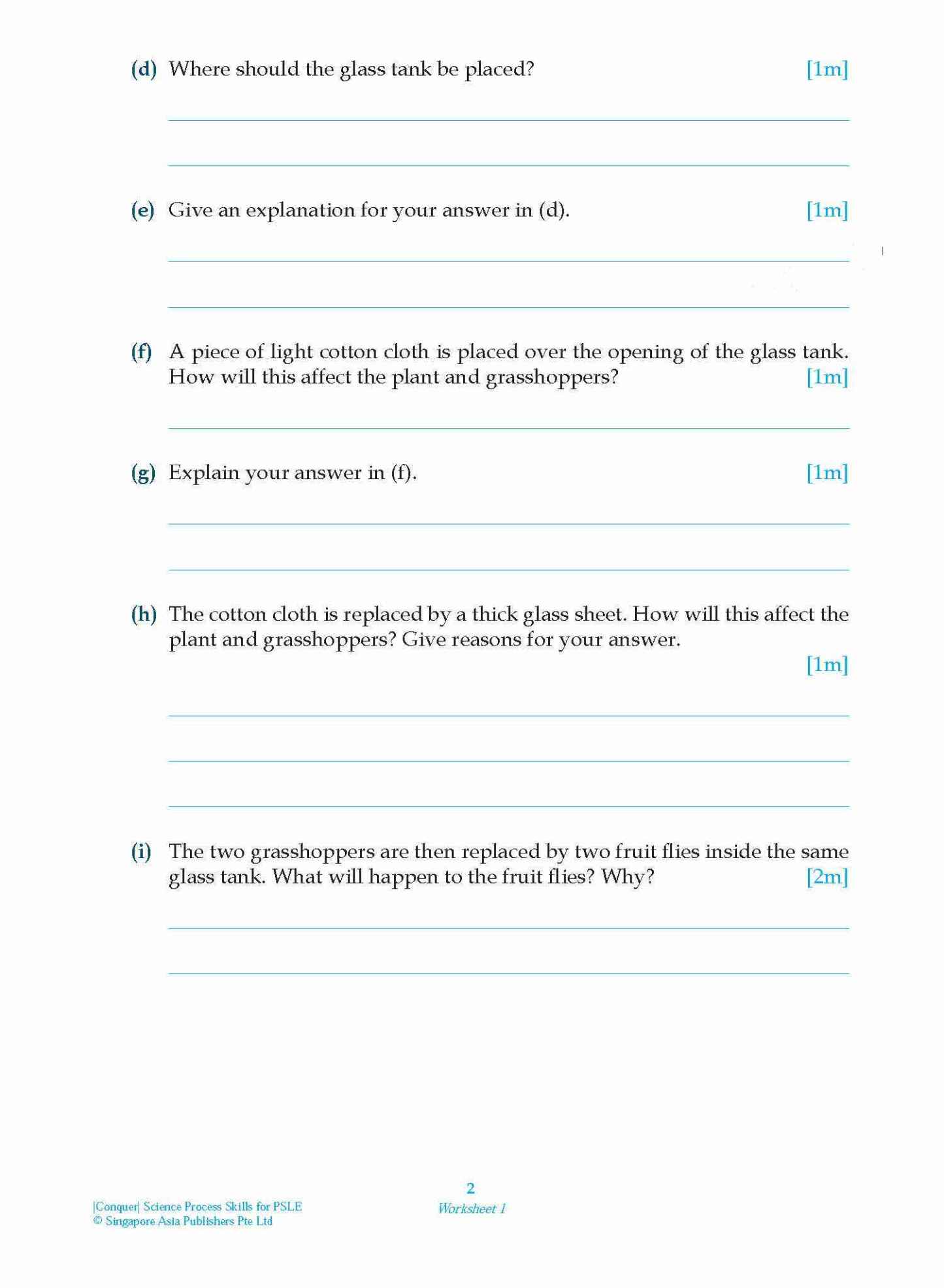 Conquer Science Process Skills for PSLE
