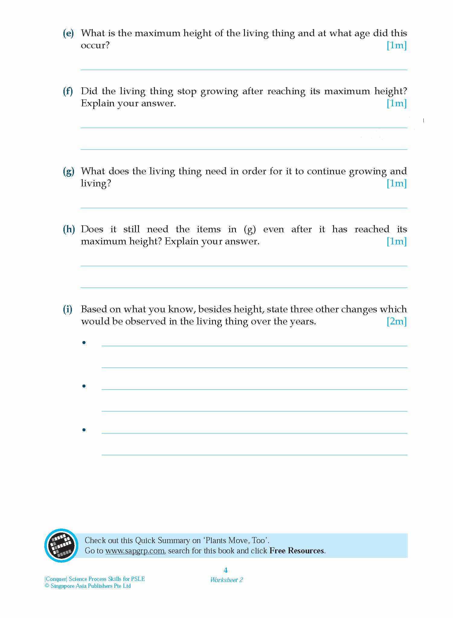 Conquer Science Process Skills for PSLE